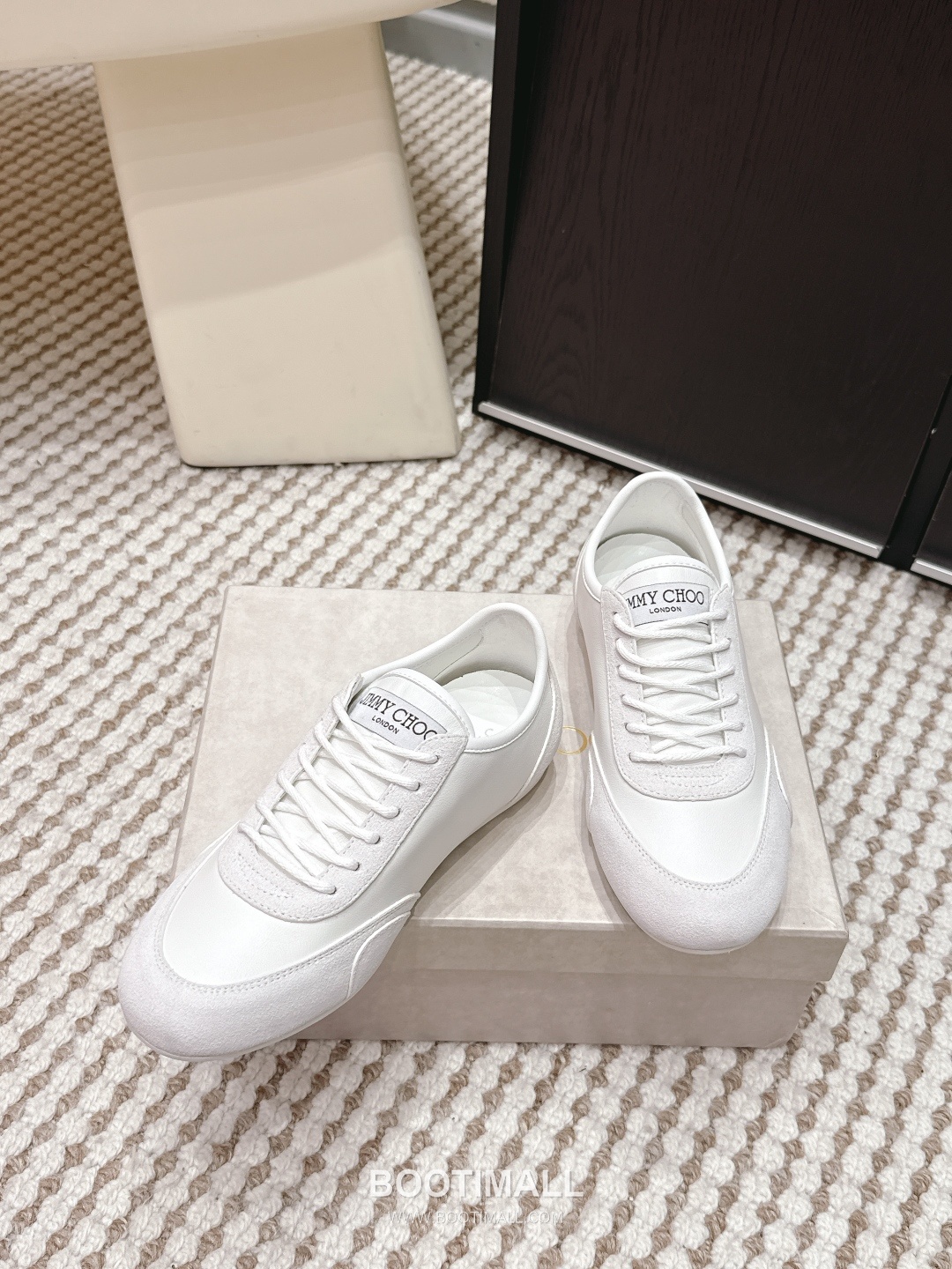 Jimmy Choo Diamond Leather Lace Chunky Sole Sneakers 지미추 다이아몬드 레더 레이스 청키솔 스니커즈 3