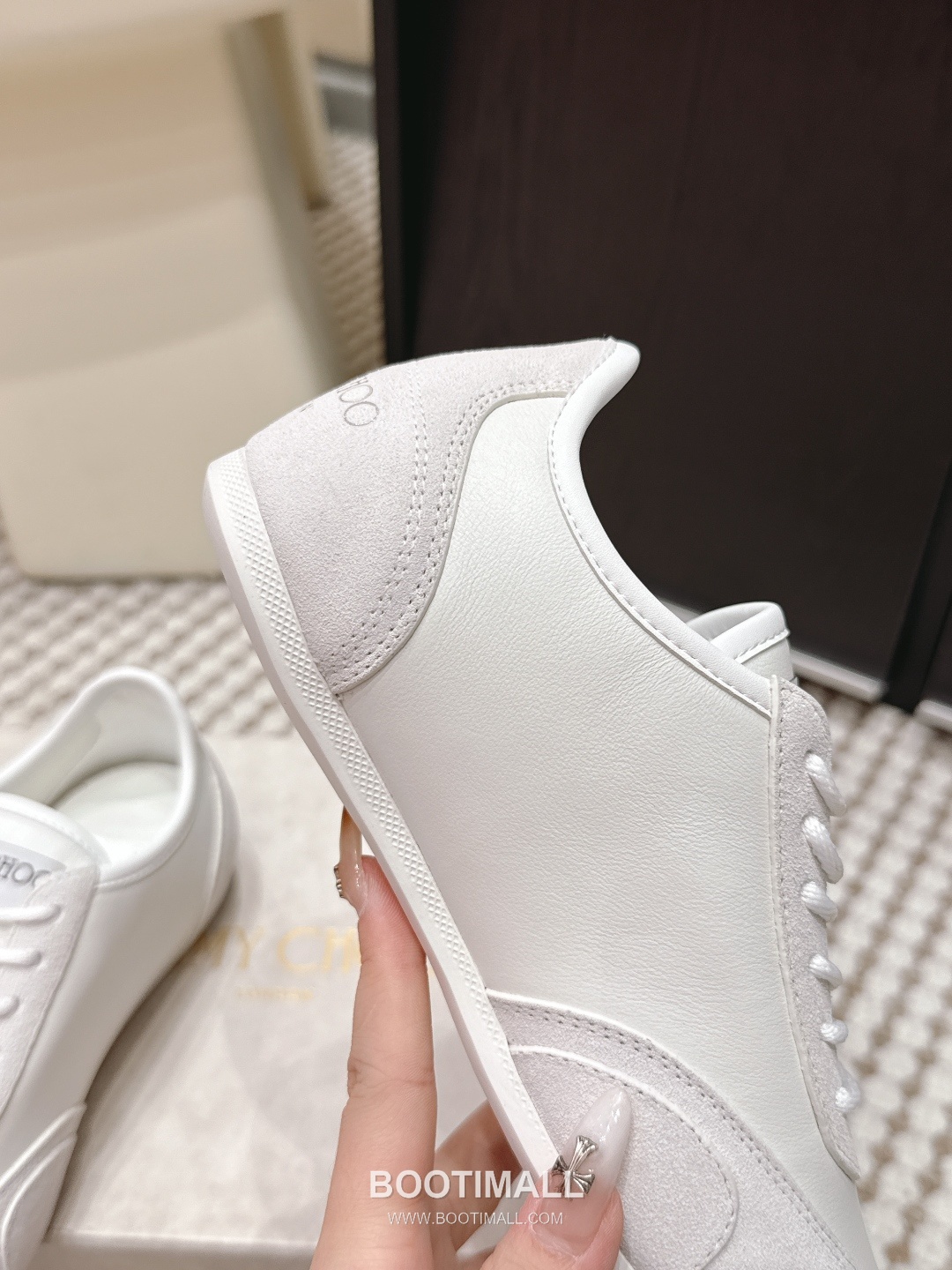 Jimmy Choo Diamond Leather Lace Chunky Sole Sneakers 지미추 다이아몬드 레더 레이스 청키솔 스니커즈 7