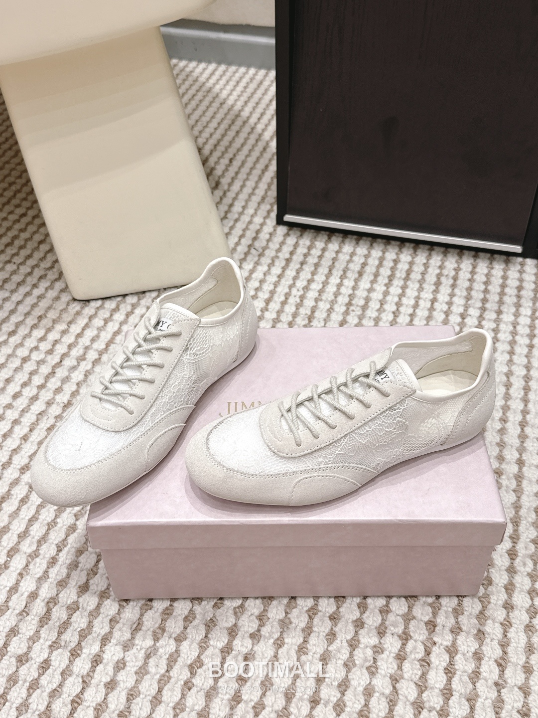 Jimmy Choo Diamond Leather Lace Chunky Sole Sneakers 지미추 다이아몬드 레더 레이스 청키솔 스니커즈 3