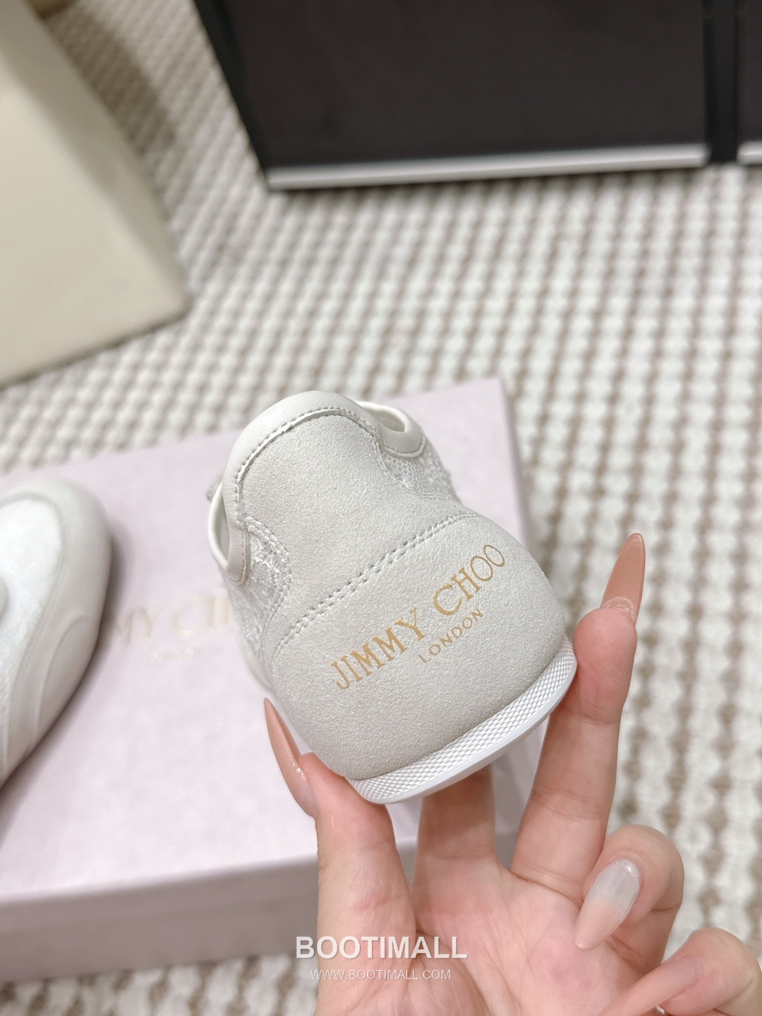 Jimmy Choo Diamond Leather Lace Chunky Sole Sneakers 지미추 다이아몬드 레더 레이스 청키솔 스니커즈 8