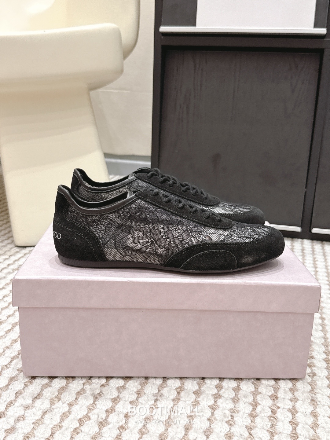 Jimmy Choo Diamond Leather Lace Chunky Sole Sneakers 지미추 다이아몬드 레더 레이스 청키솔 스니커즈 2