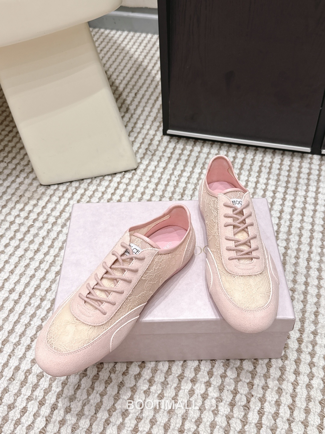 Jimmy Choo Diamond Leather Lace Chunky Sole Sneakers 지미추 다이아몬드 레더 레이스 청키솔 스니커즈 4