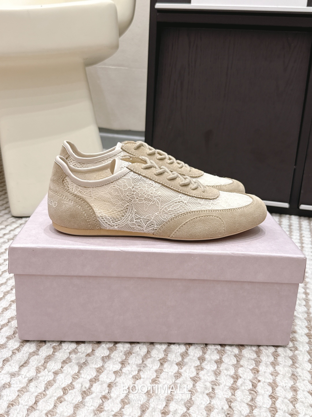 Jimmy Choo Diamond Leather Lace Chunky Sole Sneakers 지미추 다이아몬드 레더 레이스 청키솔 스니커즈 2