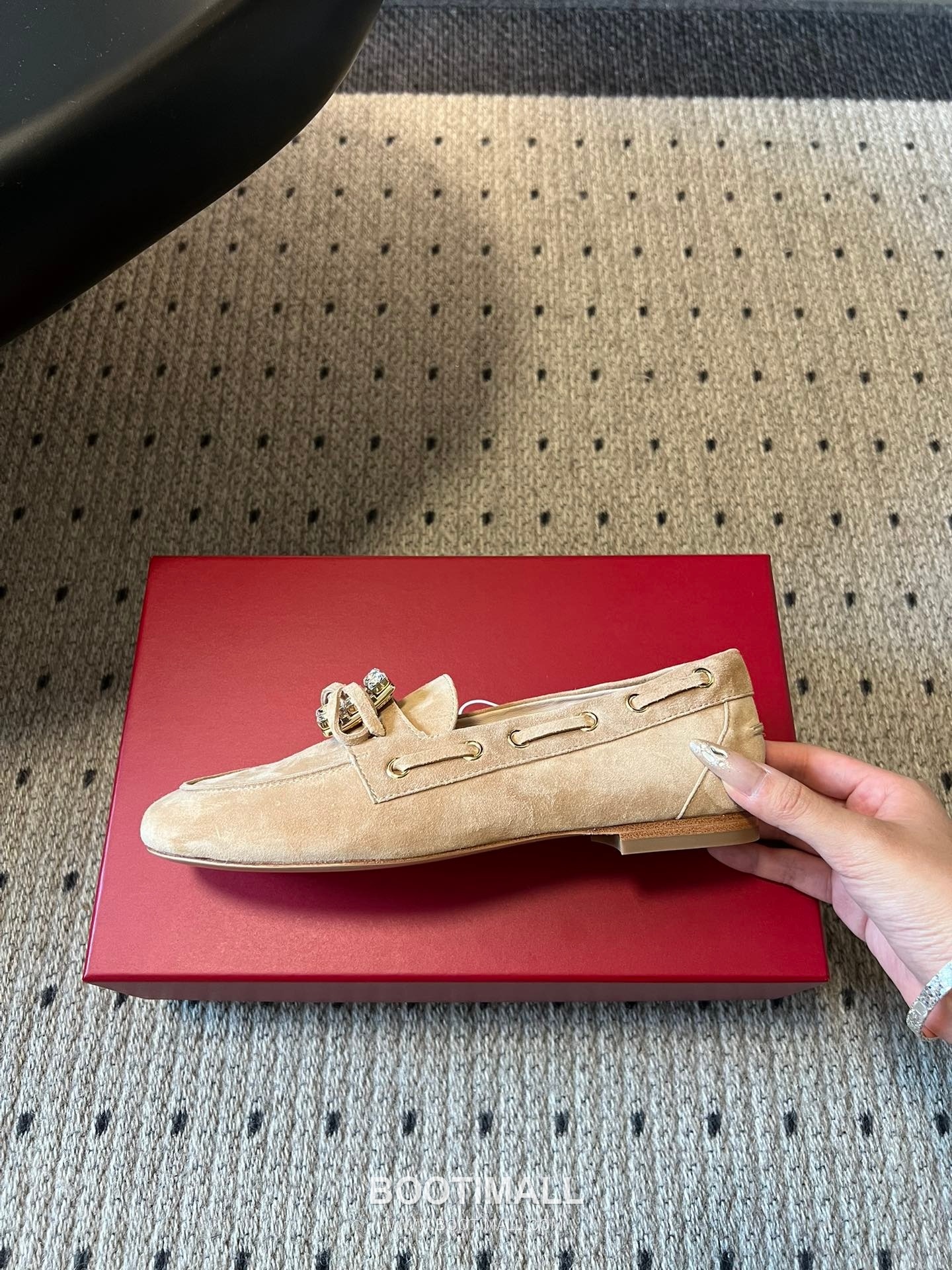 Roger Vivier Belle Vivier Leather Suede Crystal Buckle Loafer Shoes 로저 비비에 벨 비비에 레더 스웨이드 크리스탈 버클 로퍼 슈즈 5