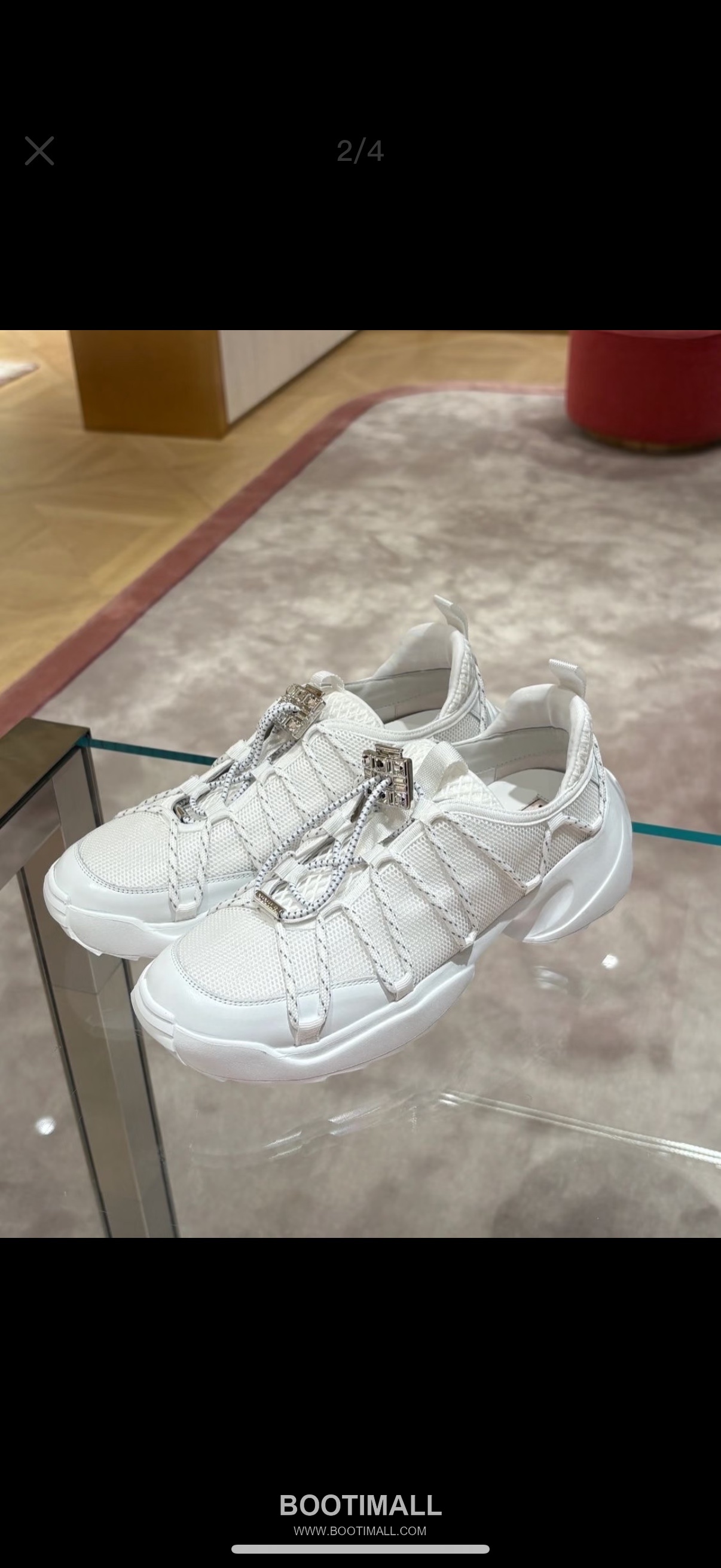 Roger Vivier Viv' Run Leather Mesh Crystal Buckle Chunky Sneakers 로저 비비에 비브 런 레더 메쉬 크리스탈 버클 청키 스니커즈 6