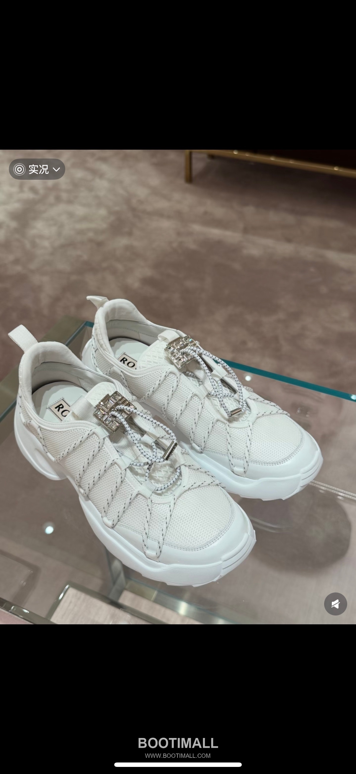 Roger Vivier Viv' Run Leather Mesh Crystal Buckle Chunky Sneakers 로저 비비에 비브 런 레더 메쉬 크리스탈 버클 청키 스니커즈 7
