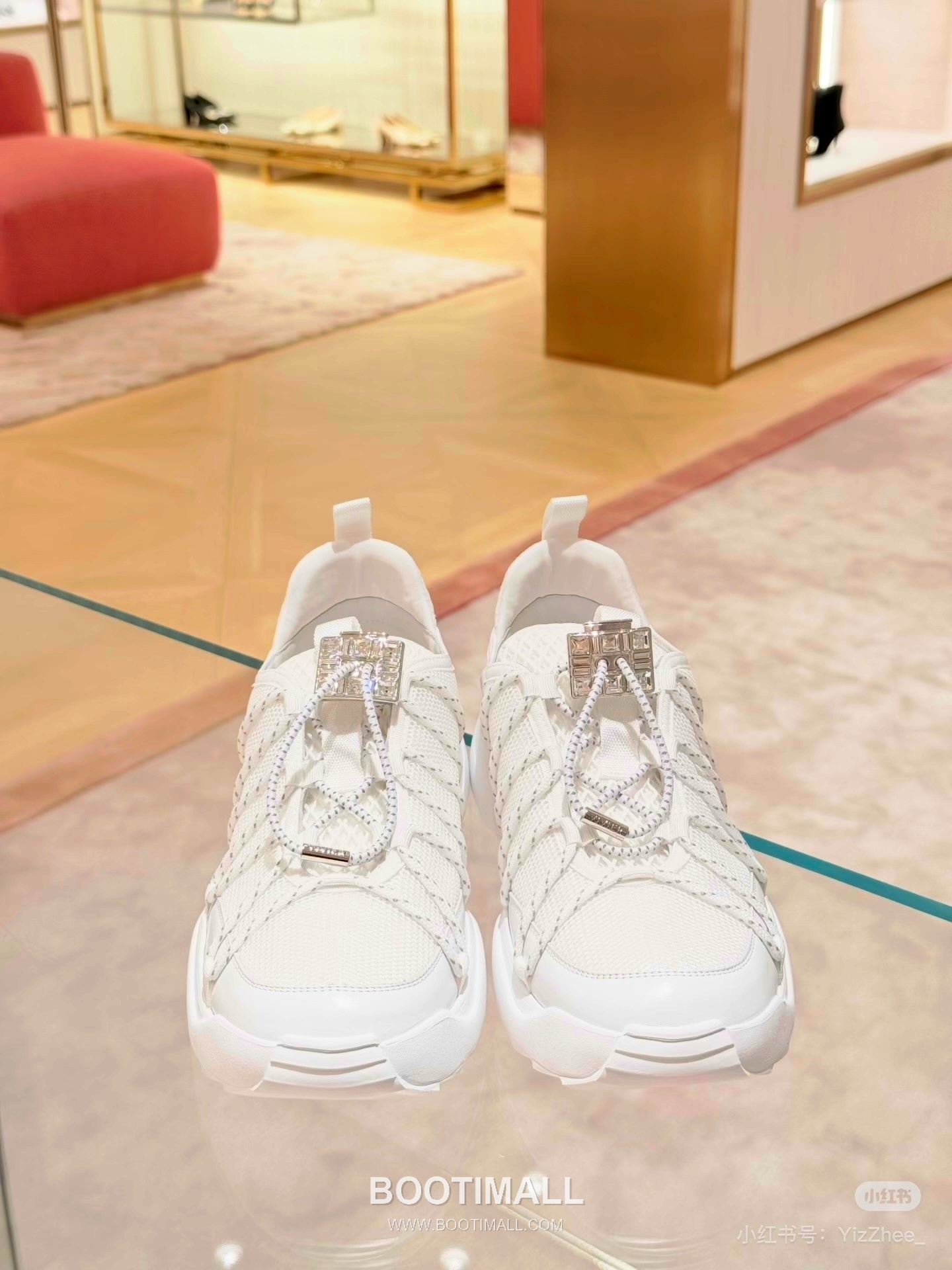 Roger Vivier Viv' Run Leather Mesh Crystal Buckle Chunky Sneakers 로저 비비에 비브 런 레더 메쉬 크리스탈 버클 청키 스니커즈 8