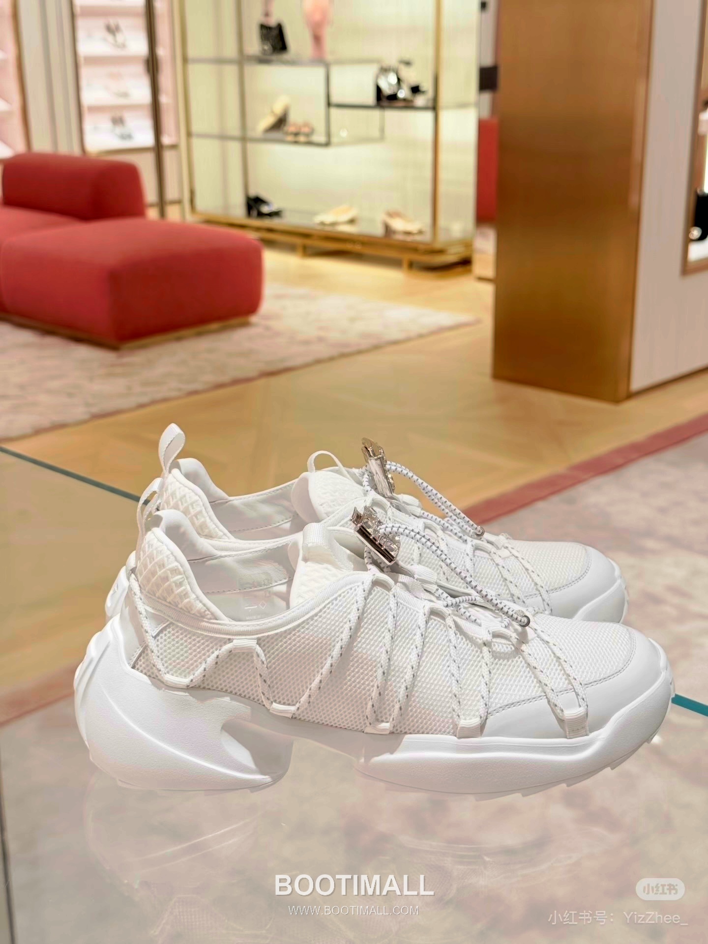 Roger Vivier Viv' Run Leather Mesh Crystal Buckle Chunky Sneakers 로저 비비에 비브 런 레더 메쉬 크리스탈 버클 청키 스니커즈 9