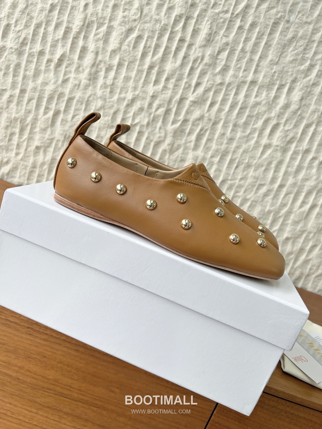 Chloé Leather Studded Ballet Flats 끌로에 레더 스터드 발레 플랫 슈즈 4