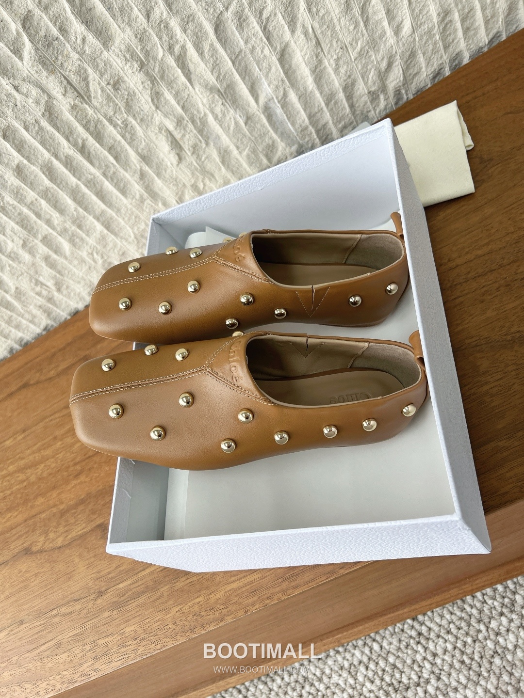 Chloé Leather Studded Ballet Flats 끌로에 레더 스터드 발레 플랫 슈즈 6