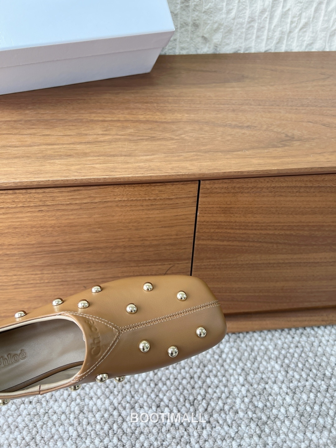 Chloé Leather Studded Ballet Flats 끌로에 레더 스터드 발레 플랫 슈즈 8