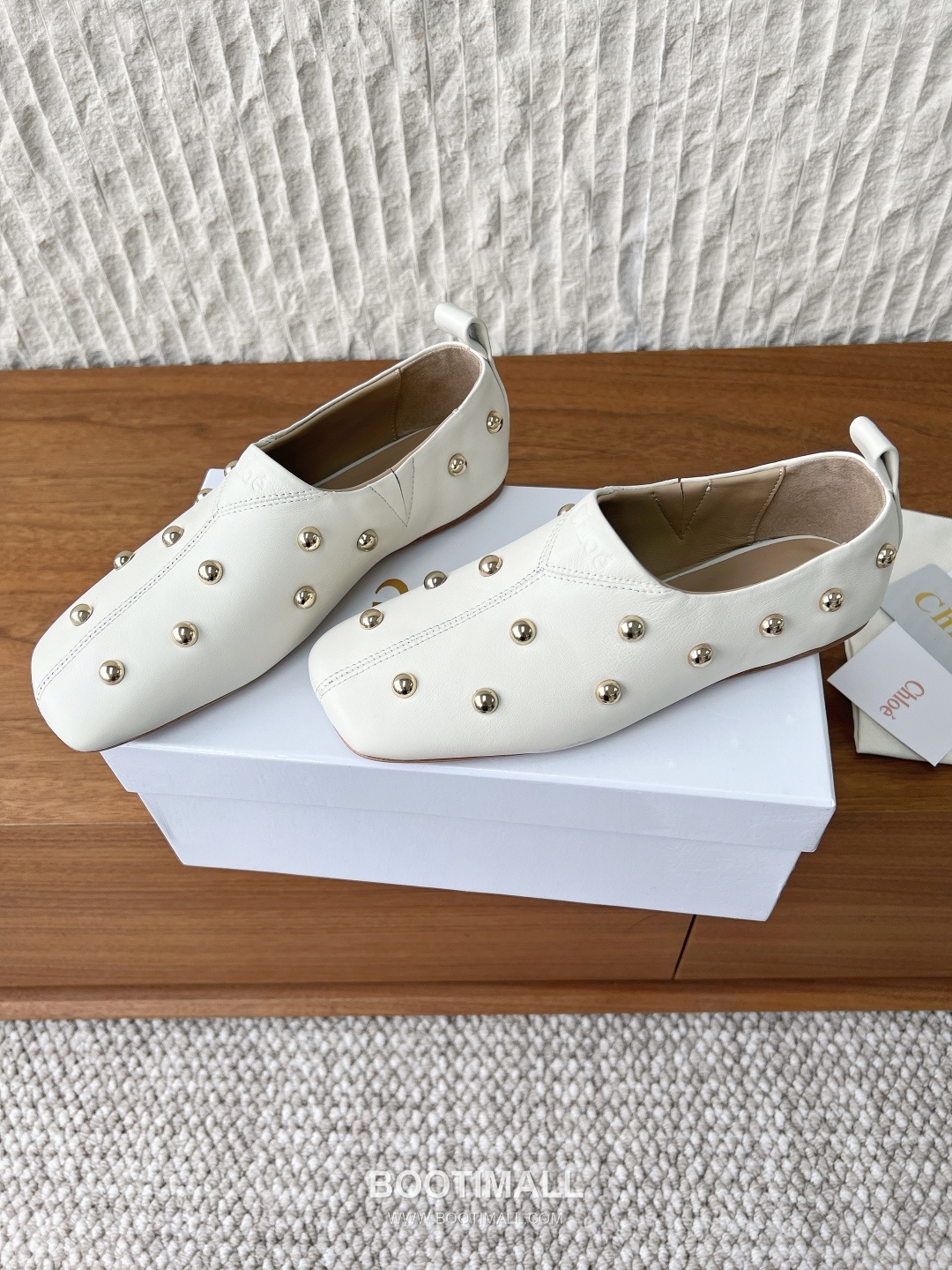 Chloé Leather Studded Ballet Flats 끌로에 레더 스터드 발레 플랫 슈즈 3