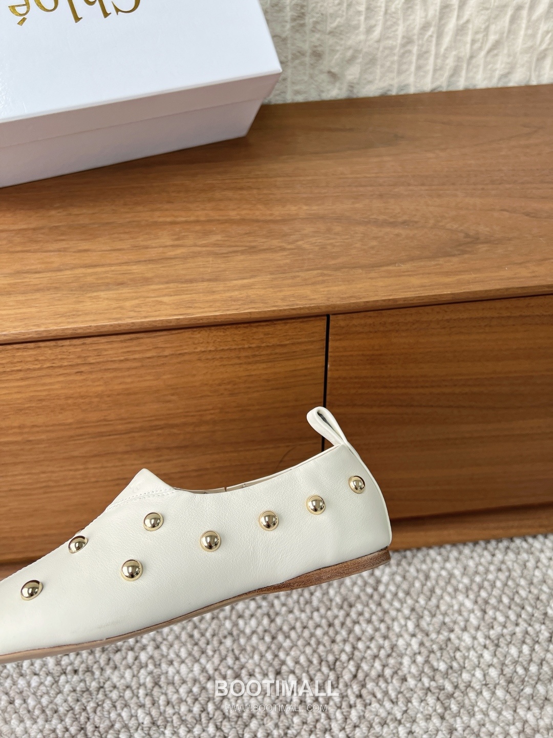 Chloé Leather Studded Ballet Flats 끌로에 레더 스터드 발레 플랫 슈즈 7