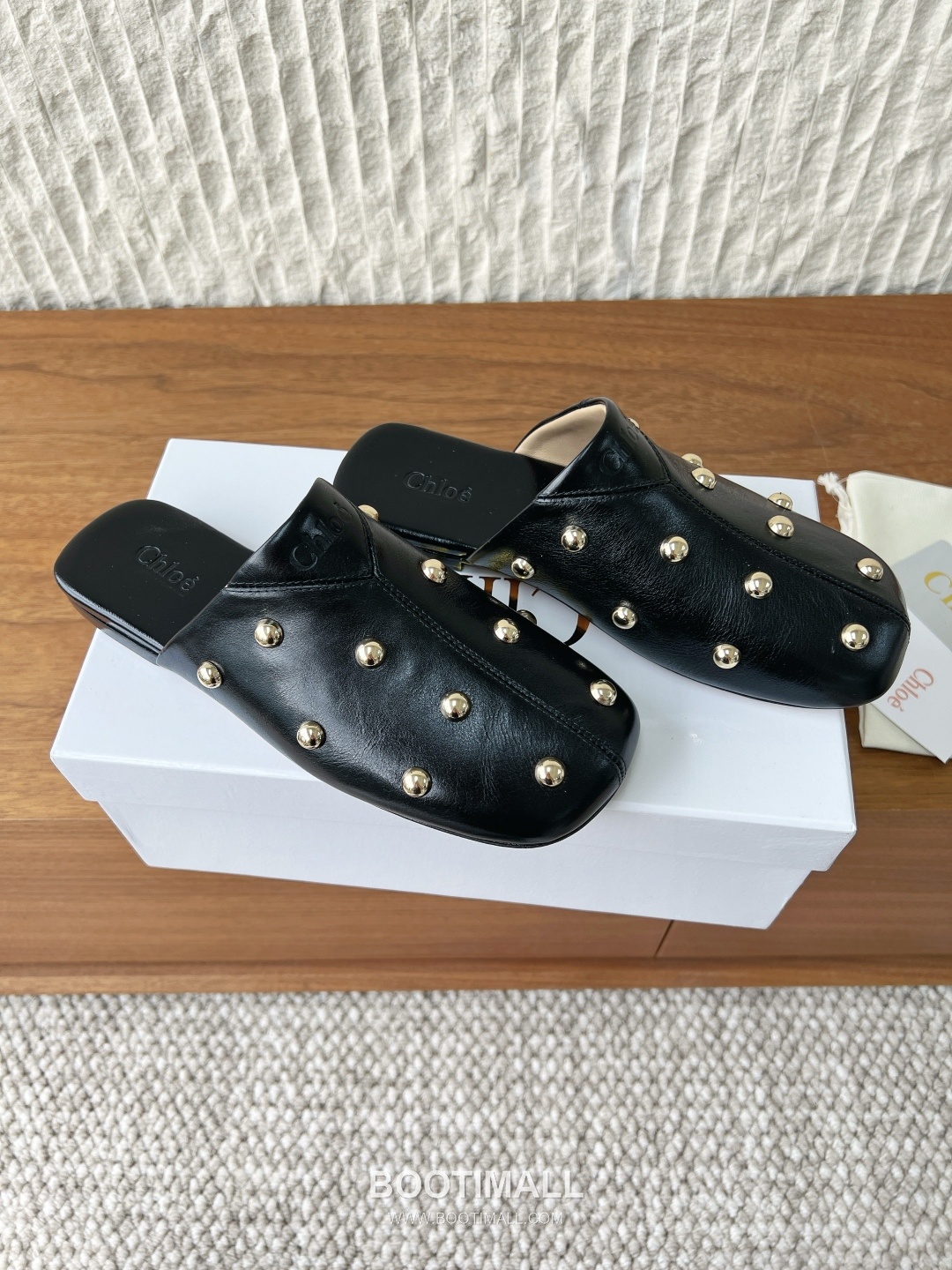 Chloé Leather Studded Ballet Flats 끌로에 레더 스터드 발레 플랫 슈즈 2