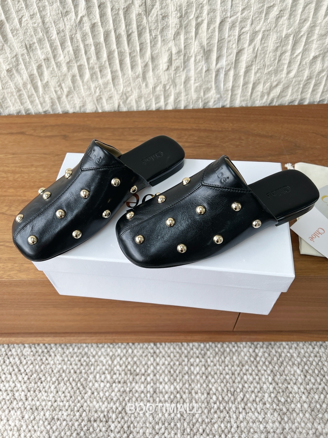 Chloé Leather Studded Ballet Flats 끌로에 레더 스터드 발레 플랫 슈즈 3