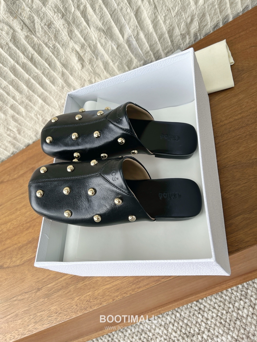 Chloé Leather Studded Ballet Flats 끌로에 레더 스터드 발레 플랫 슈즈 6