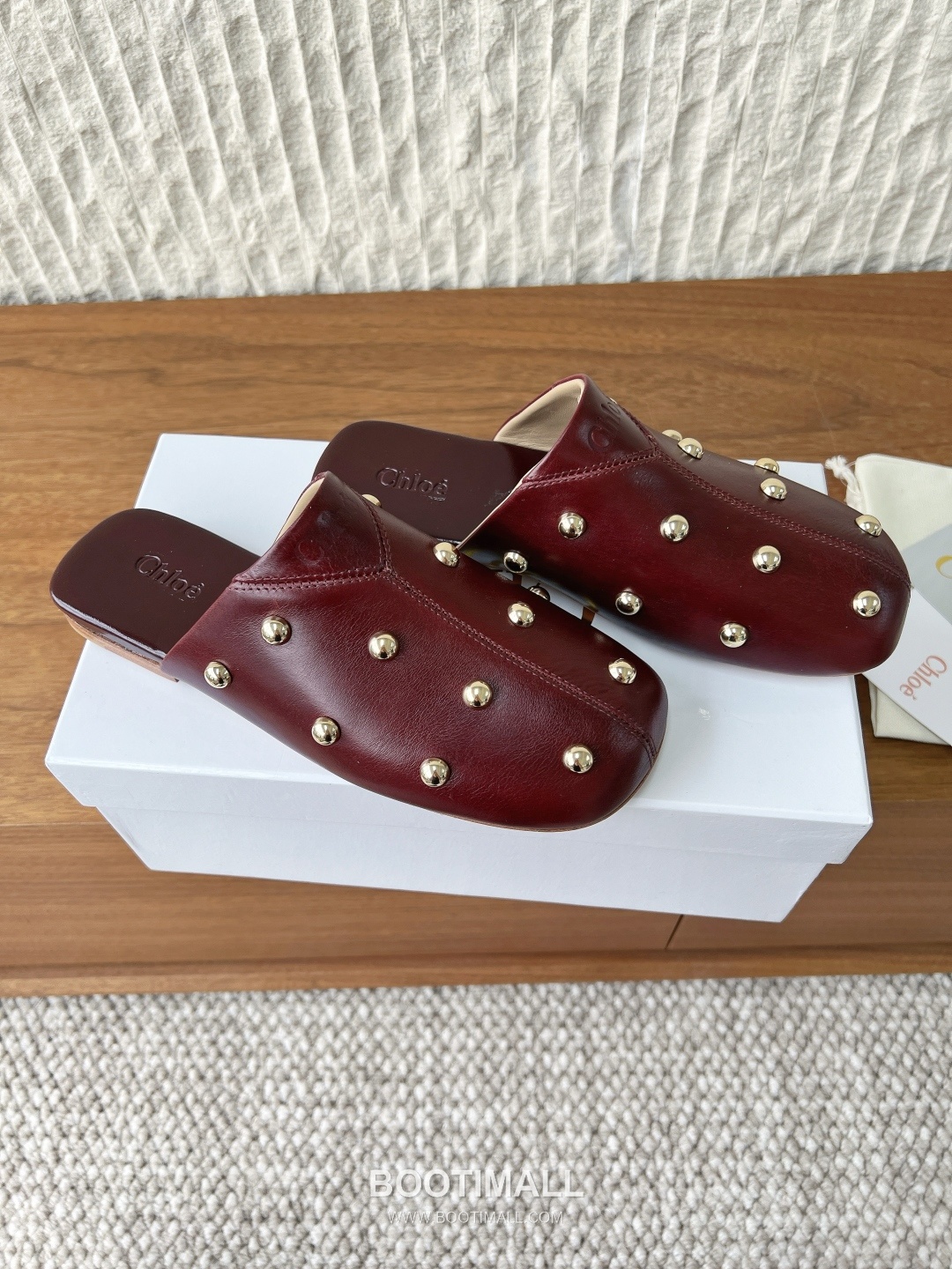 Chloé Leather Studded Ballet Flats 끌로에 레더 스터드 발레 플랫 슈즈 2