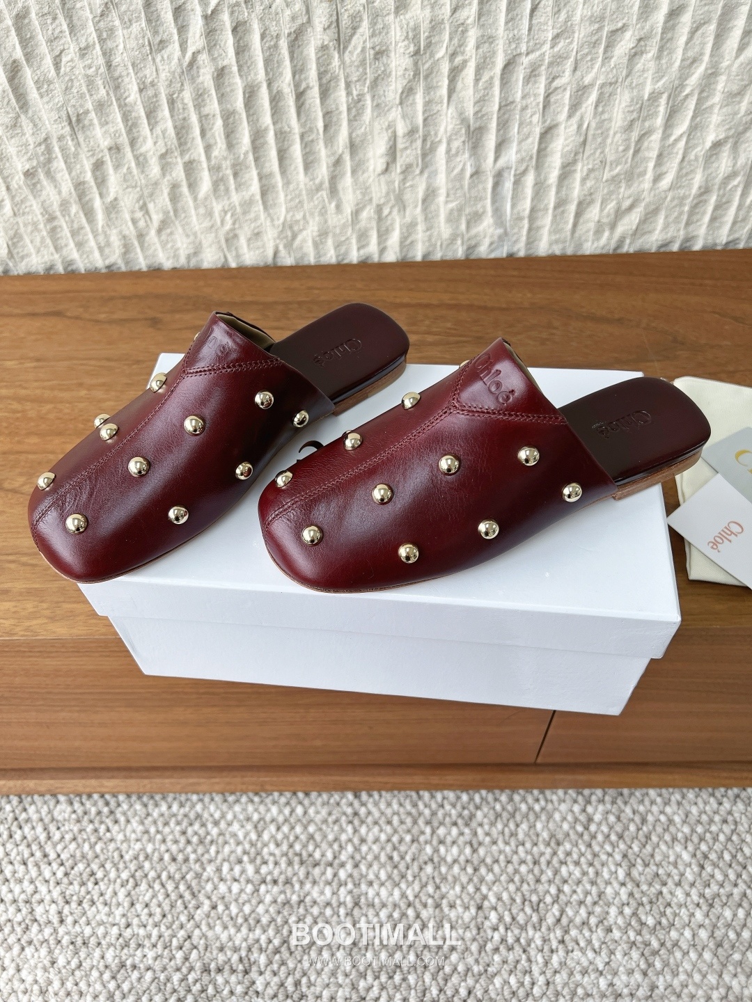Chloé Leather Studded Ballet Flats 끌로에 레더 스터드 발레 플랫 슈즈 3