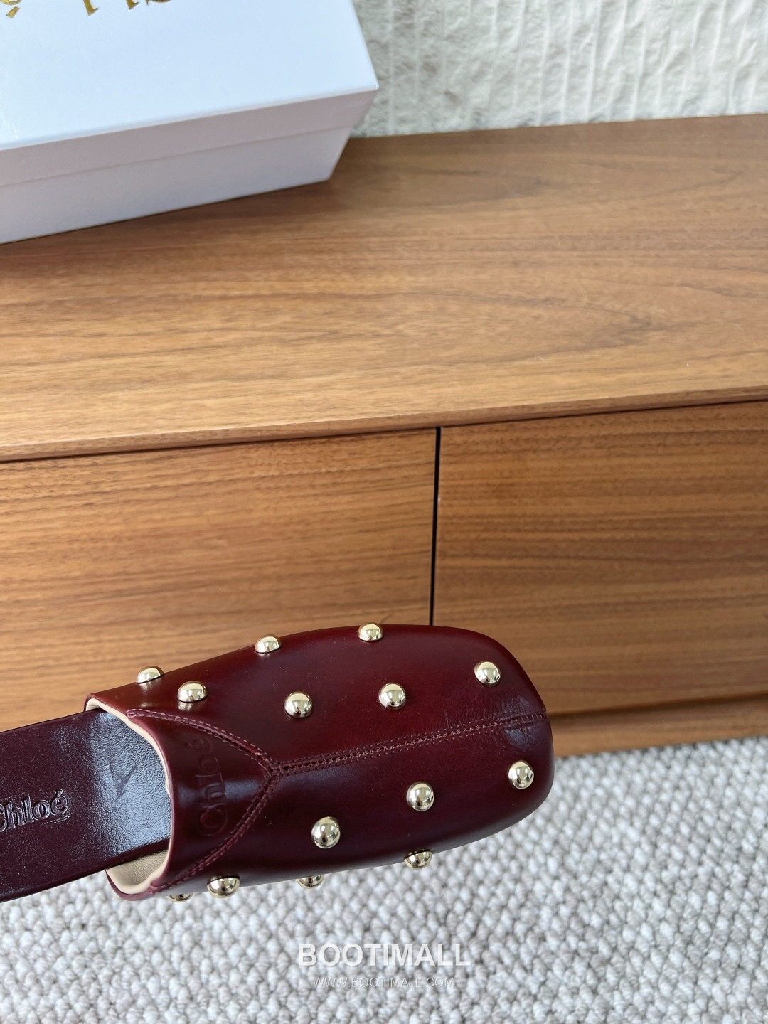 Chloé Leather Studded Ballet Flats 끌로에 레더 스터드 발레 플랫 슈즈 8