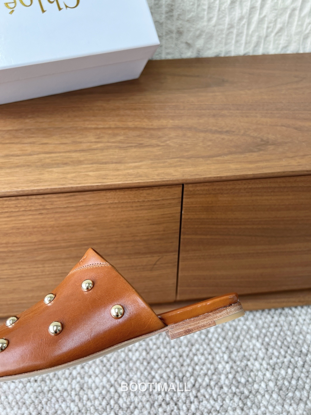 Chloé Leather Studded Ballet Flats 끌로에 레더 스터드 발레 플랫 슈즈 7