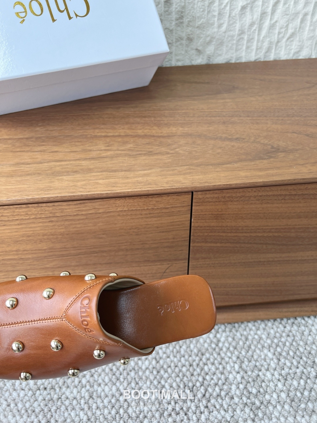 Chloé Leather Studded Ballet Flats 끌로에 레더 스터드 발레 플랫 슈즈 8