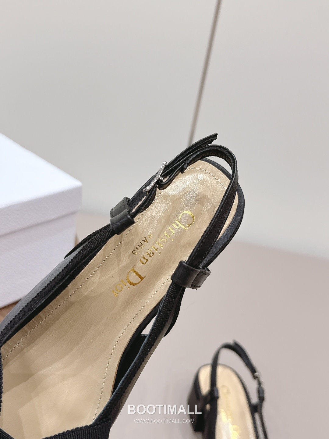 Dior Leather Bow Slingback Mid Heel Pumps 디올 레더 보우 슬링백 미드힐 펌프스 7