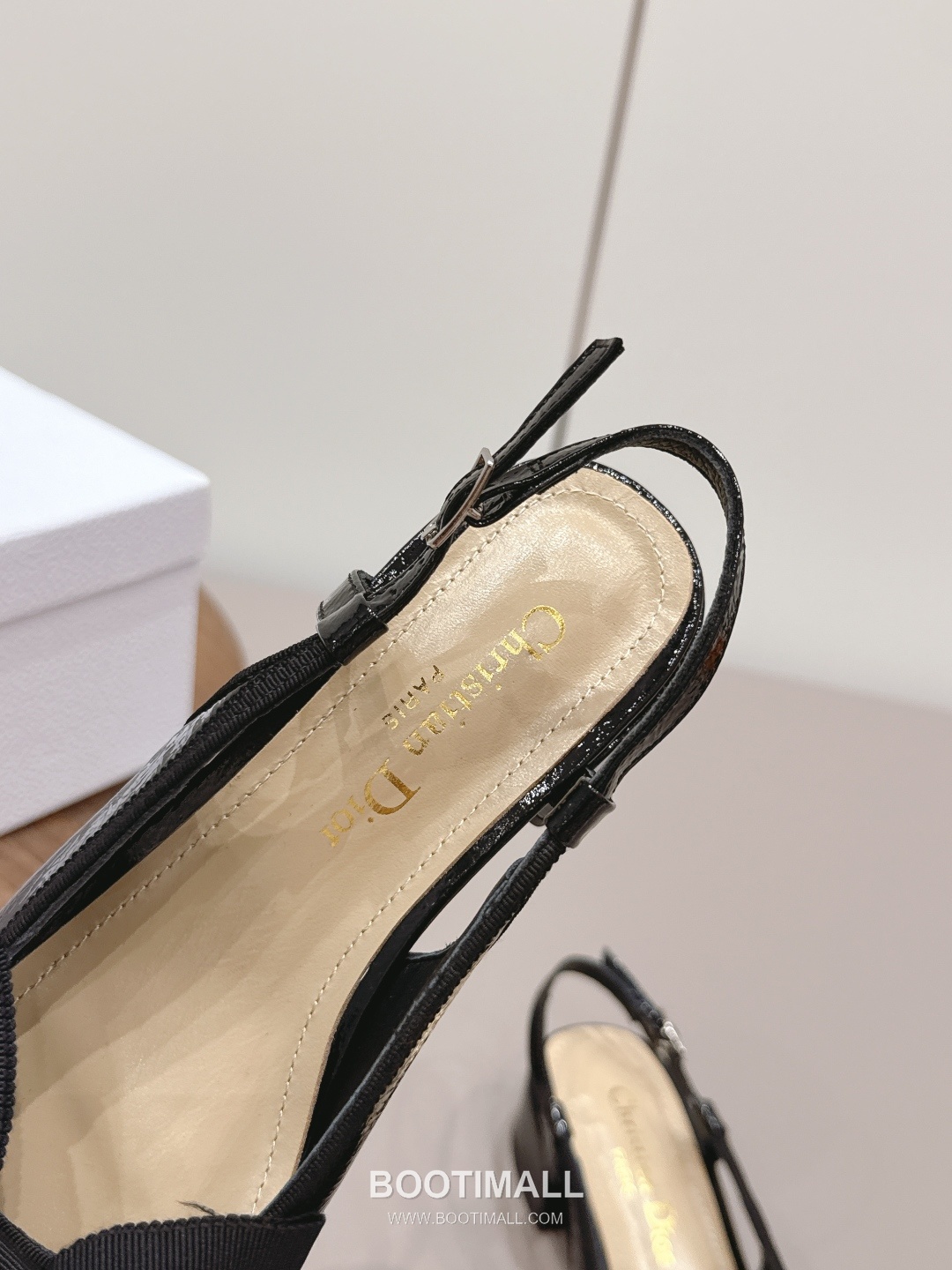Dior Leather Bow Slingback Mid Heel Pumps 디올 레더 보우 슬링백 미드힐 펌프스 7