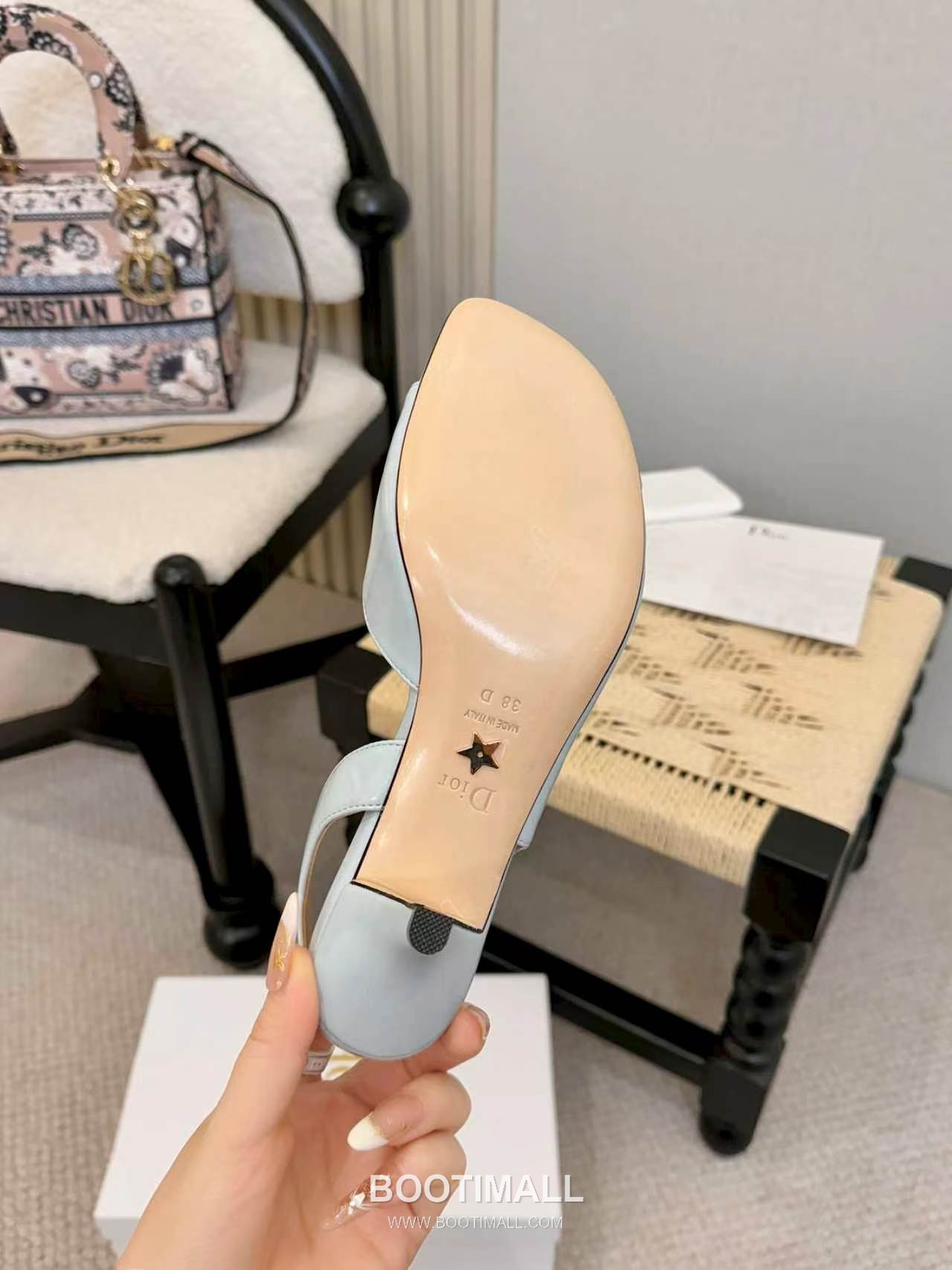 Dior J'Adior Patent Leather Silk Open Toe Slingback Heeled Sandals 디올 자디올 페이턴트 레더 실크 오픈토 슬링백 힐 샌들 5