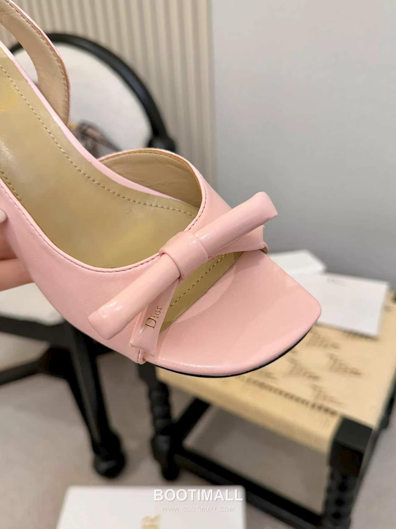 Dior J'Adior Patent Leather Silk Open Toe Slingback Heeled Sandals 디올 자디올 페이턴트 레더 실크 오픈토 슬링백 힐 샌들 6