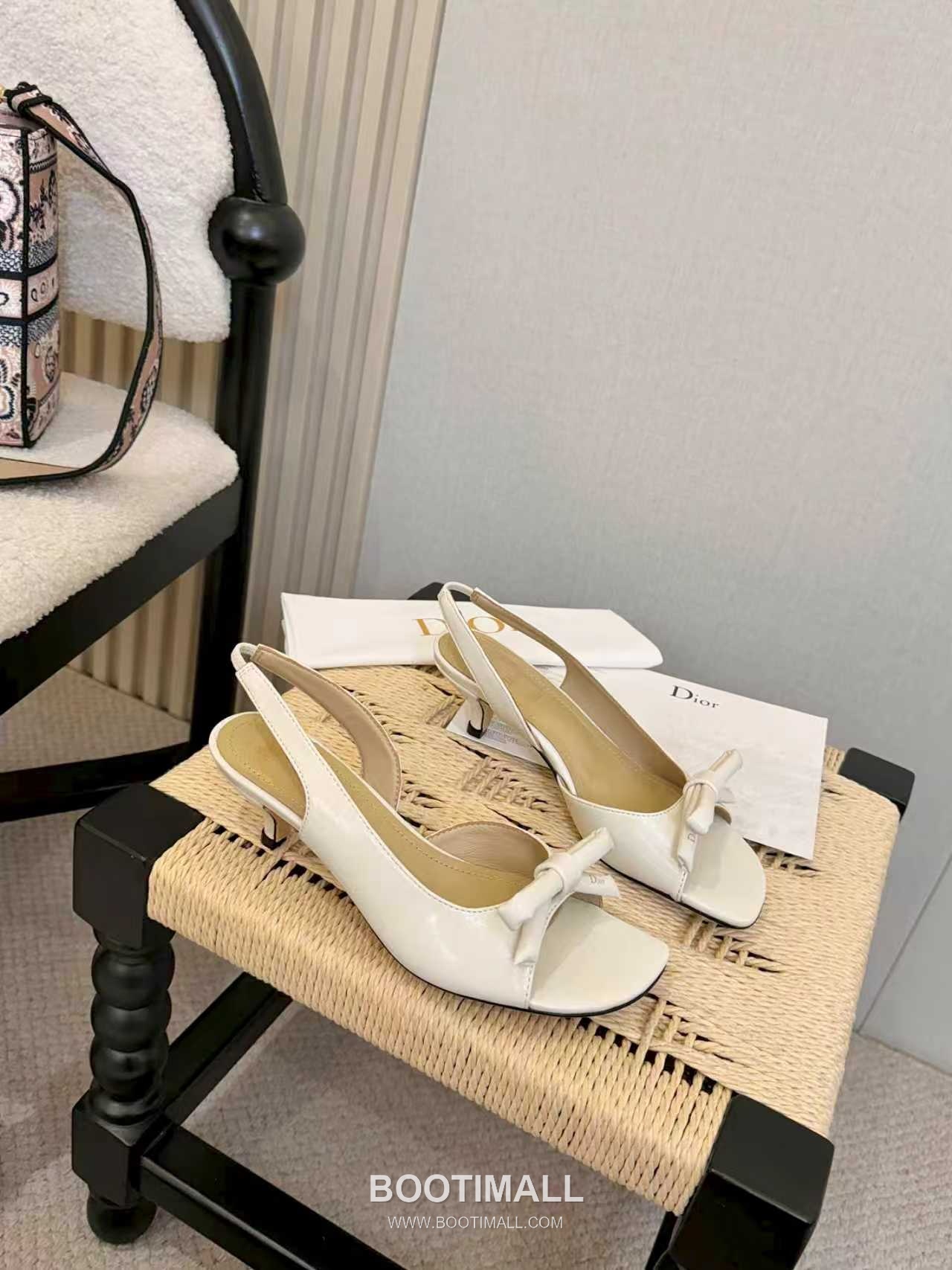 Dior J'Adior Patent Leather Silk Open Toe Slingback Heeled Sandals 디올 자디올 페이턴트 레더 실크 오픈토 슬링백 힐 샌들 2