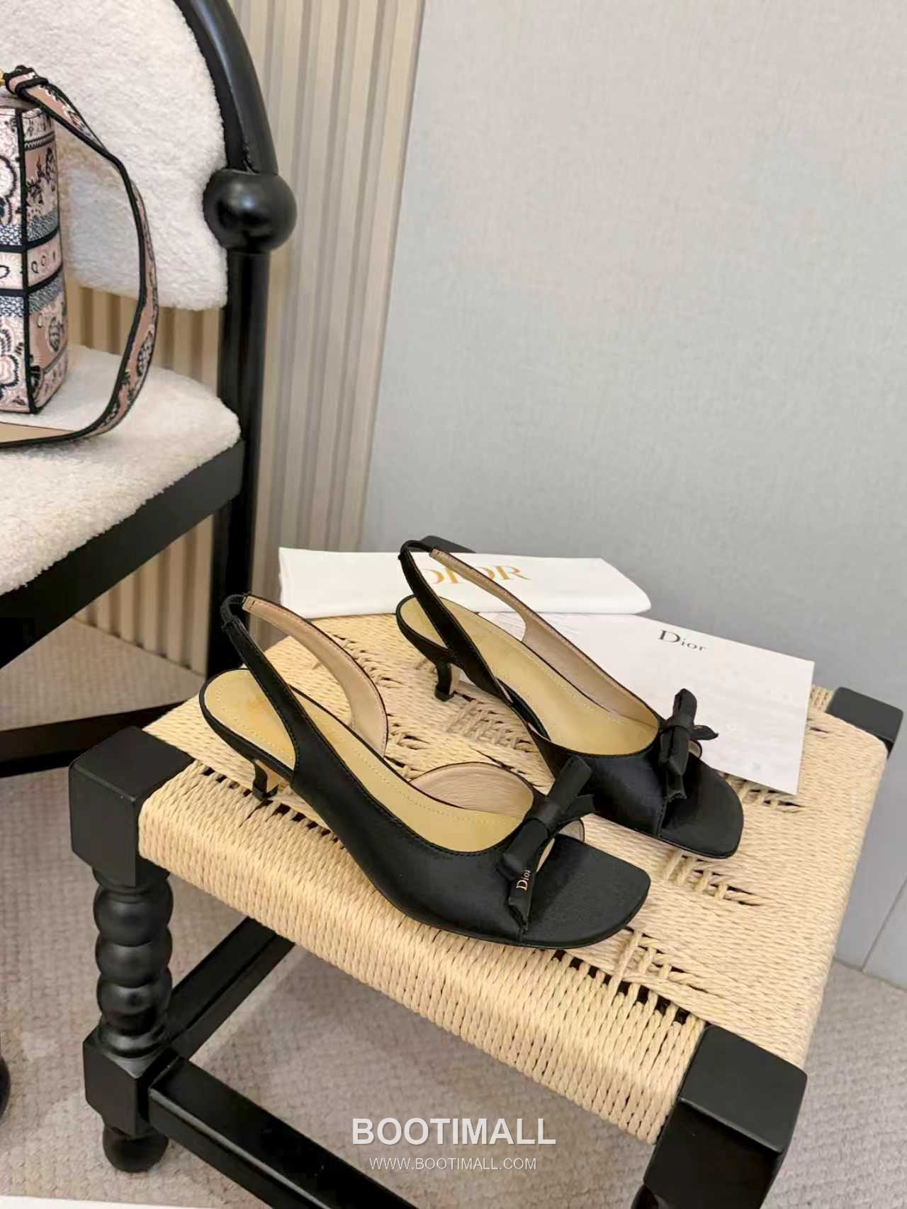 Dior J'Adior Patent Leather Silk Open Toe Slingback Heeled Sandals 디올 자디올 페이턴트 레더 실크 오픈토 슬링백 힐 샌들 3