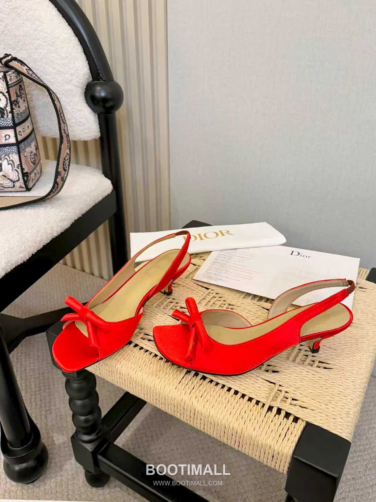 Dior J'Adior Patent Leather Silk Open Toe Slingback Heeled Sandals 디올 자디올 페이턴트 레더 실크 오픈토 슬링백 힐 샌들 3