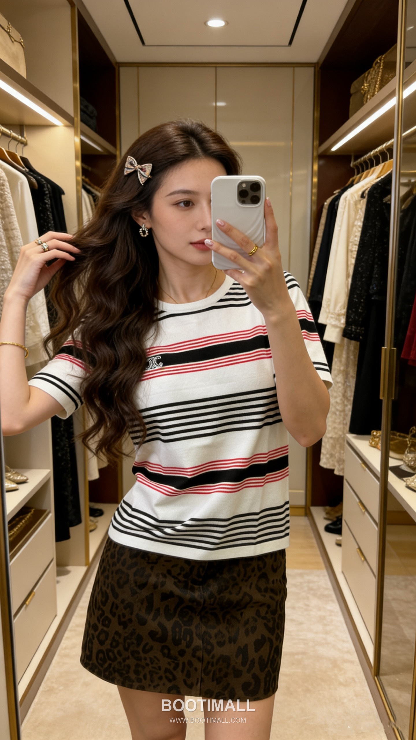 Celine SS26 Striped Silk Blend Knit Short Sleeve T-Shirt 셀린느 스트라이프 실크 블렌드 니트 반팔 티셔츠 2