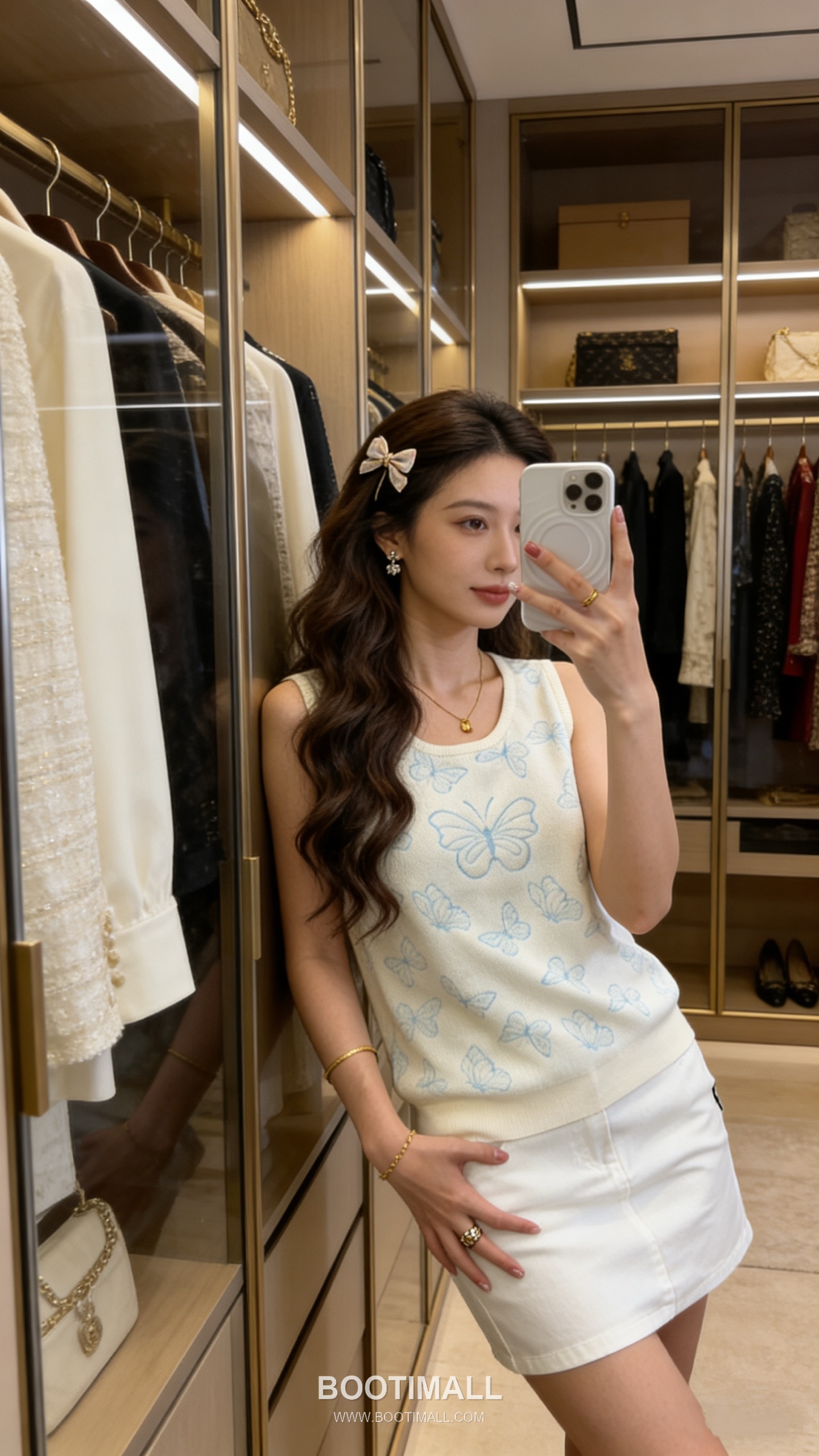 Dior SS26 Butterfly Jacquard Wool Silk Knit Sleeveless Top 디올 버터플라이 자카드 울 실크 니트 슬리브리스 탑 4