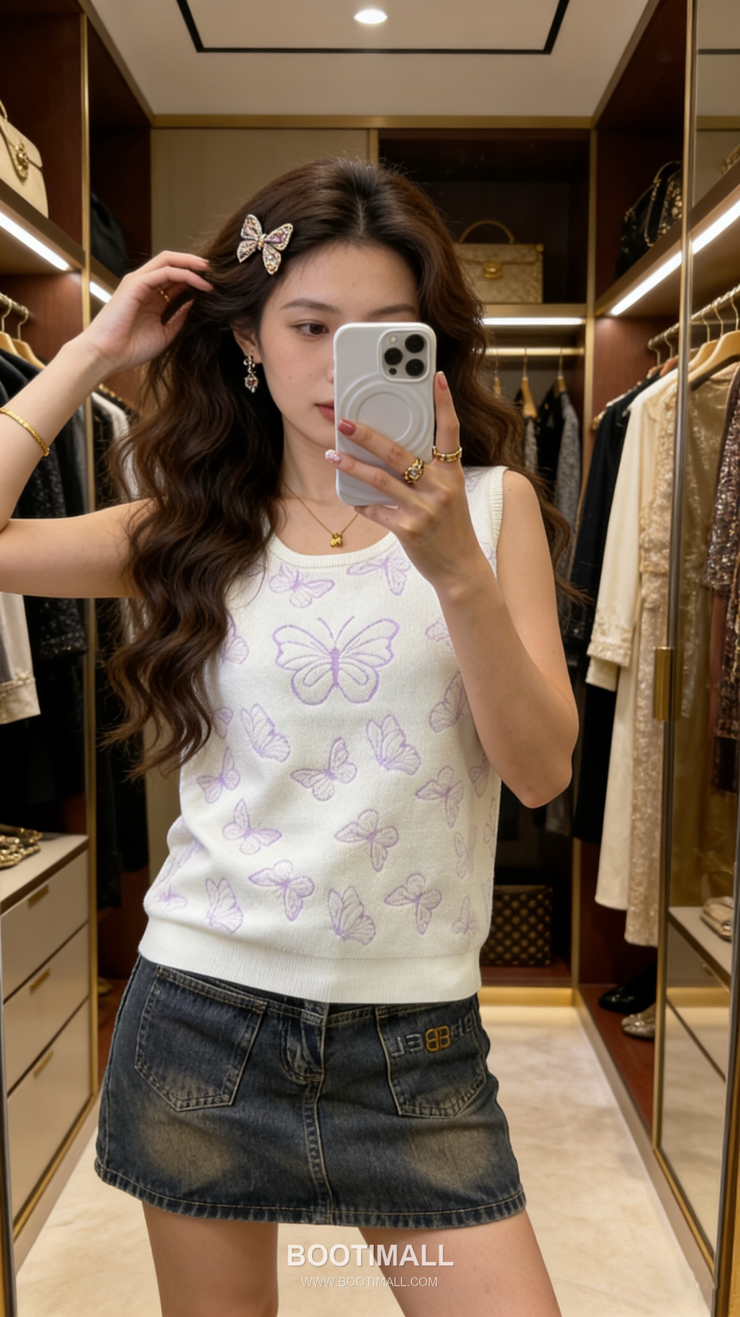 Dior SS26 Butterfly Jacquard Wool Silk Knit Sleeveless Top 디올 버터플라이 자카드 울 실크 니트 슬리브리스 탑 1
