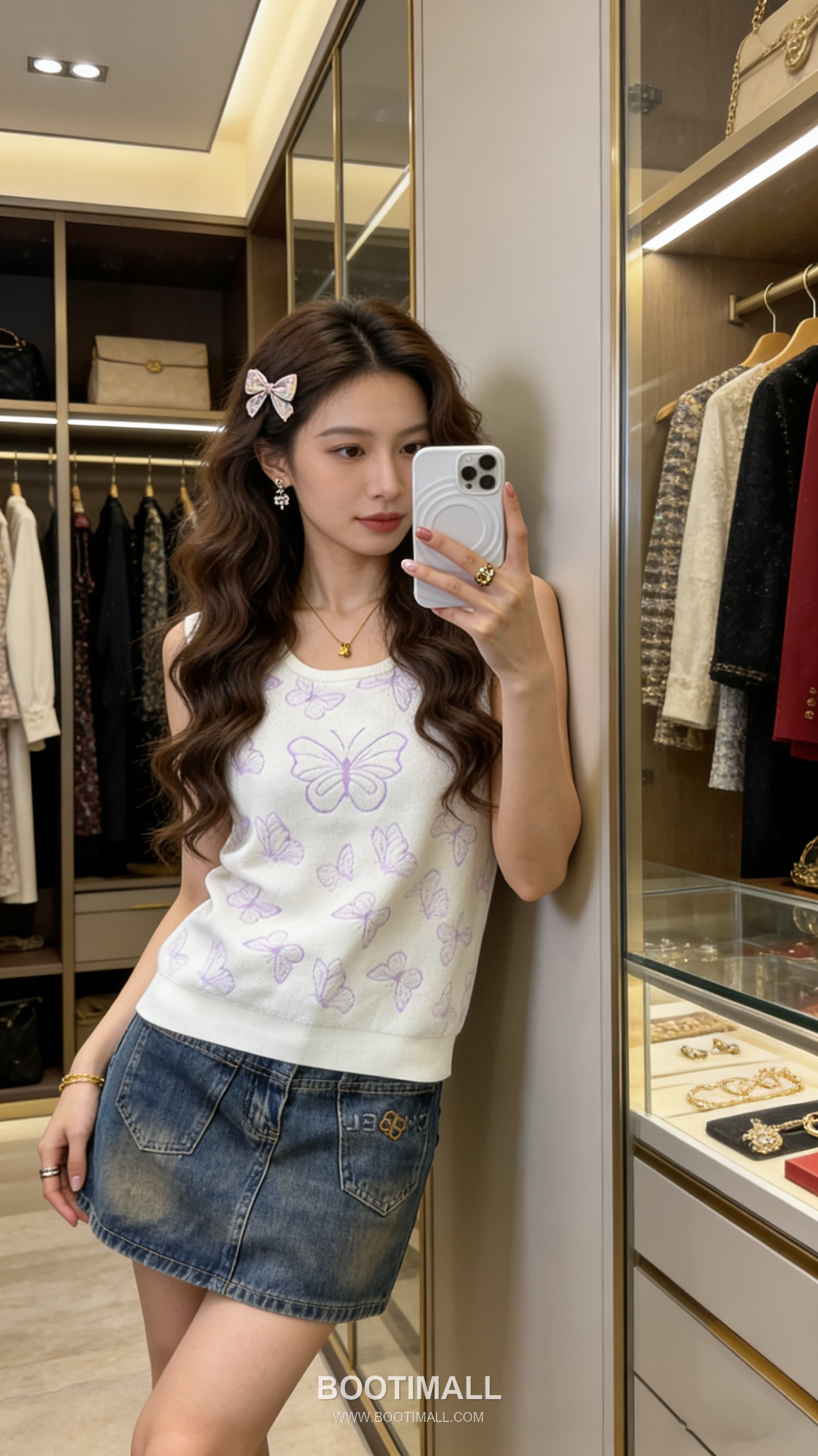 Dior SS26 Butterfly Jacquard Wool Silk Knit Sleeveless Top 디올 버터플라이 자카드 울 실크 니트 슬리브리스 탑 3