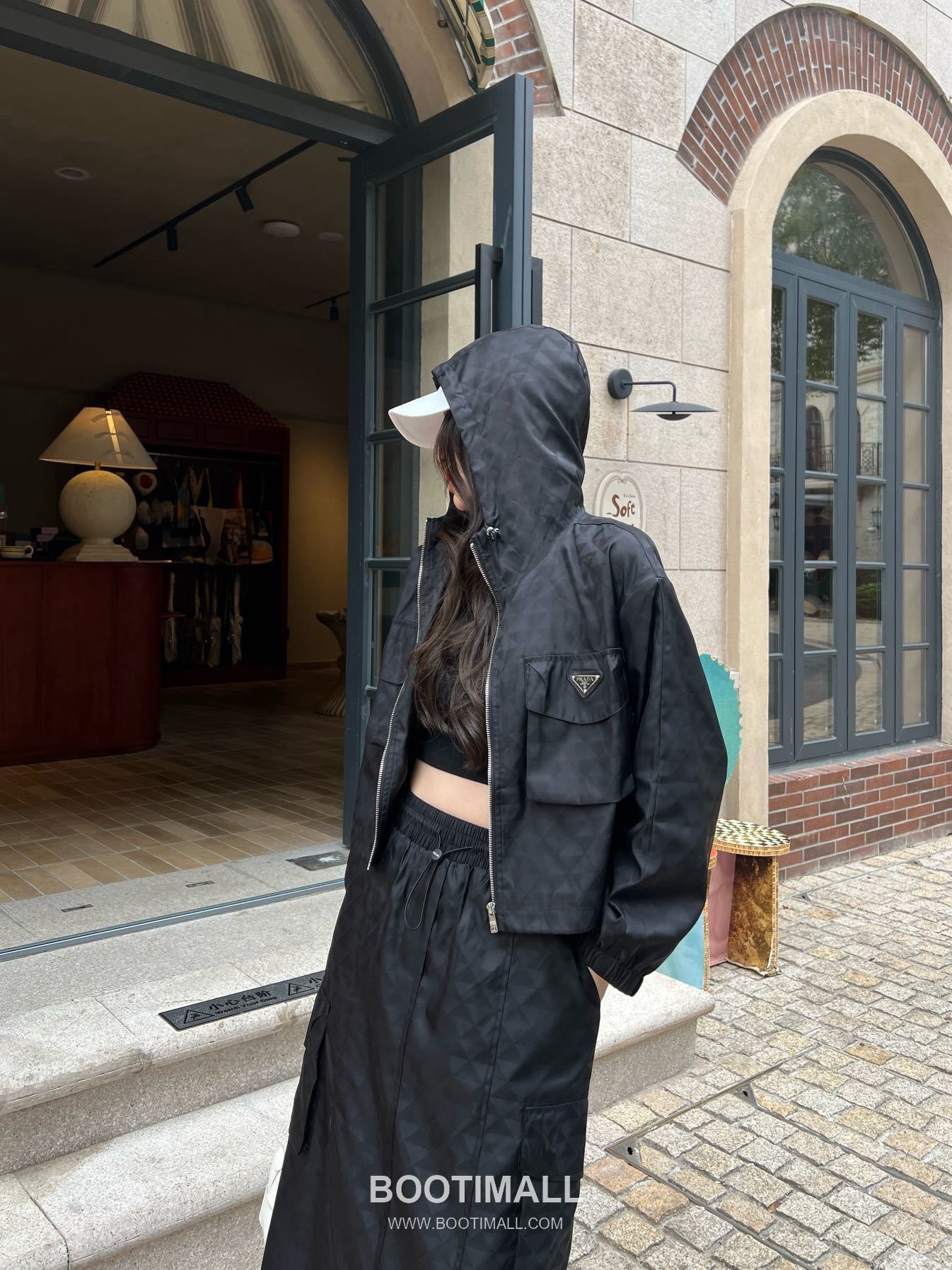 Prada SS26 Re-Nylon Hooded Jacket & Skirt Set 프라다 리나일론 후드 재킷 앤 스커트 세트 4