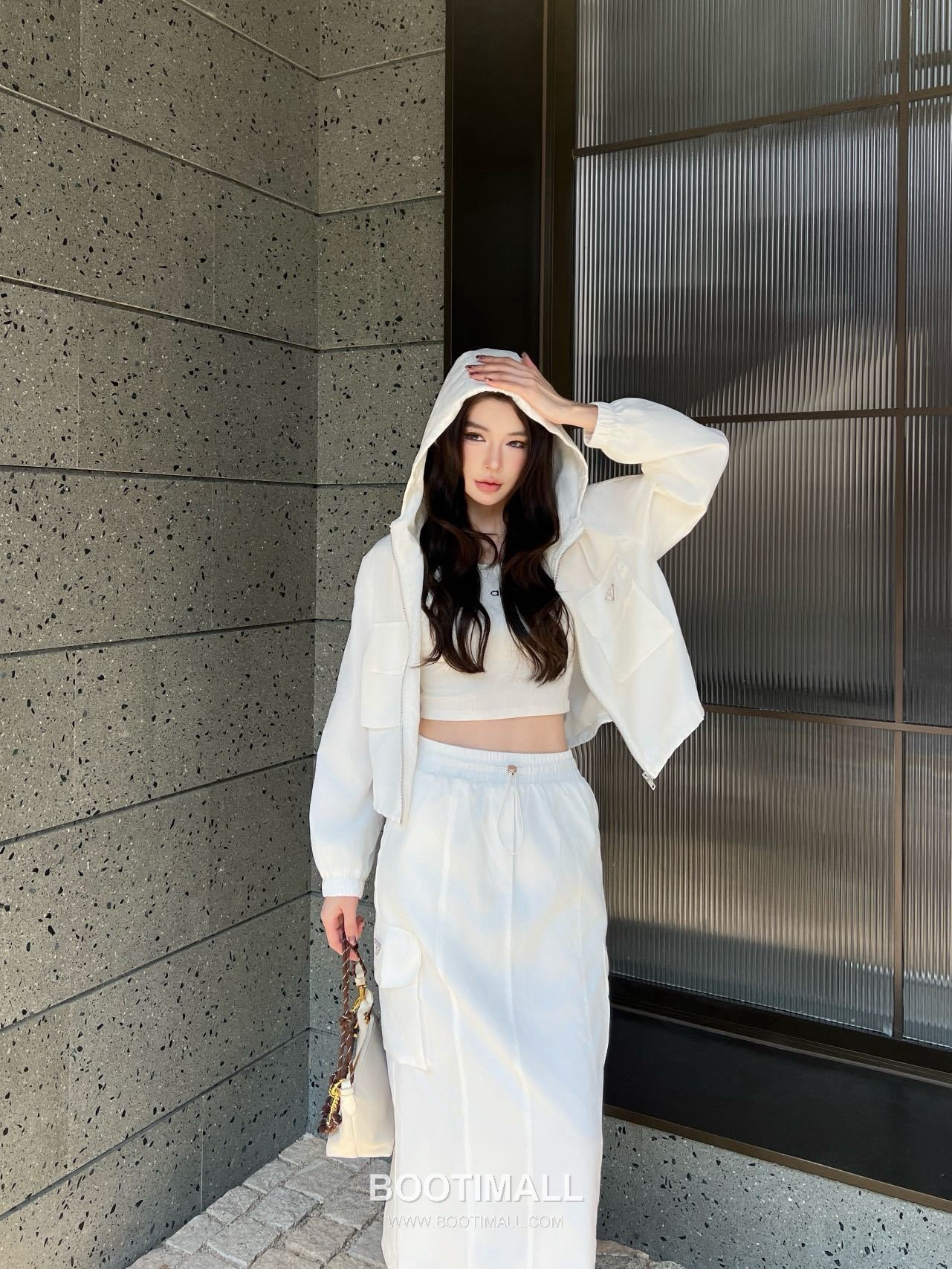 Prada SS26 Re-Nylon Hooded Jacket & Skirt Set 프라다 리나일론 후드 재킷 앤 스커트 세트 2