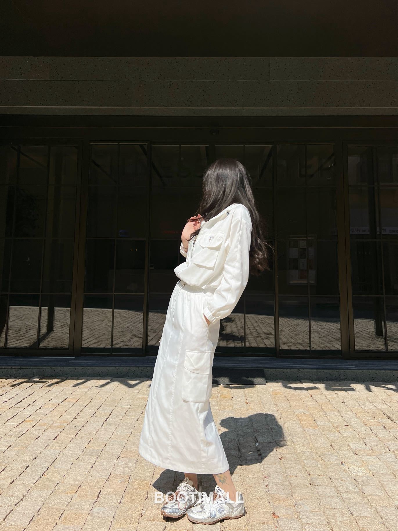 Prada SS26 Re-Nylon Hooded Jacket & Skirt Set 프라다 리나일론 후드 재킷 앤 스커트 세트 3