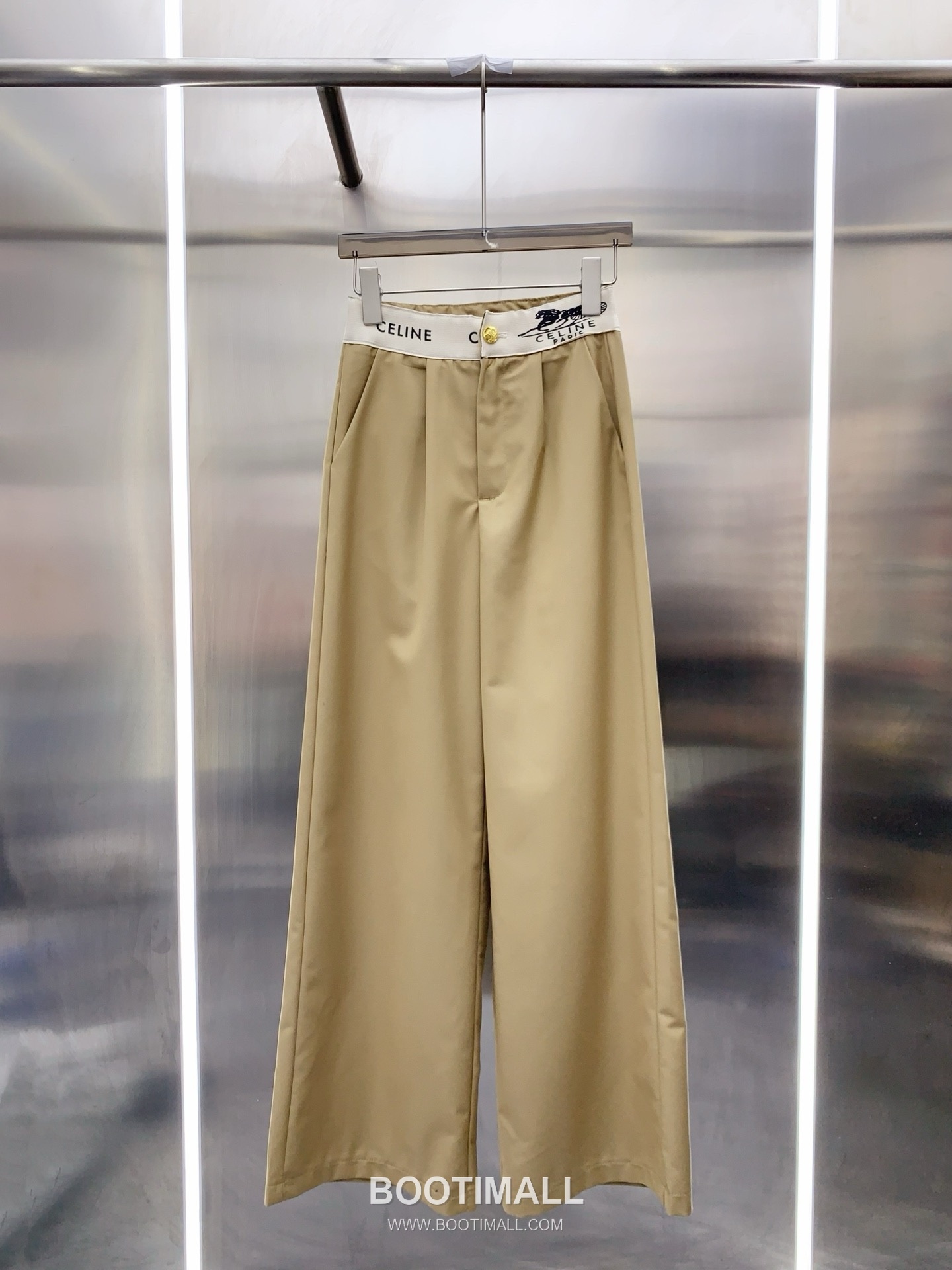 Celine SS26 Logo Waistband Wide Leg Pants 셀린느 로고 웨이스트밴드 와이드 레그 팬츠 10