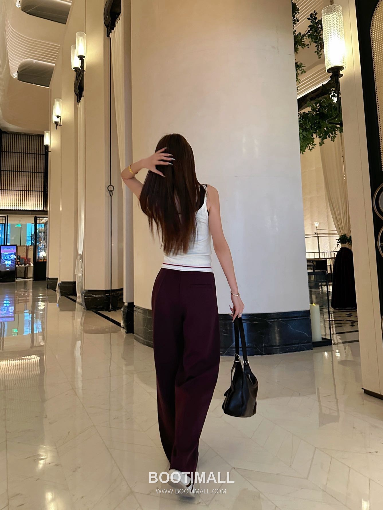 Alexander Wang SS26 Logo Tape High Waist Wide Leg Pants 알렉산더왕 로고 테이프 하이웨이스트 와이드 레그 팬츠 4