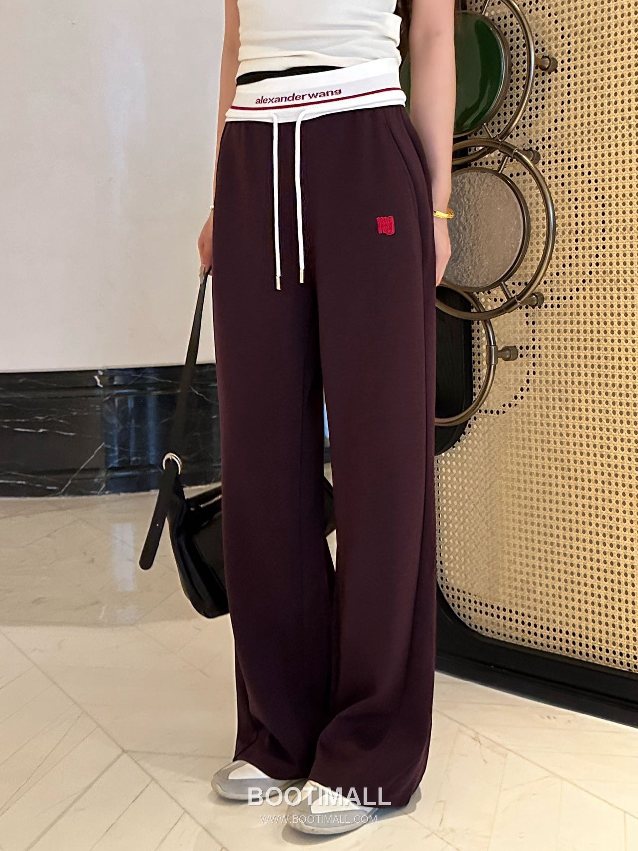 Alexander Wang SS26 Logo Tape High Waist Wide Leg Pants 알렉산더왕 로고 테이프 하이웨이스트 와이드 레그 팬츠 9