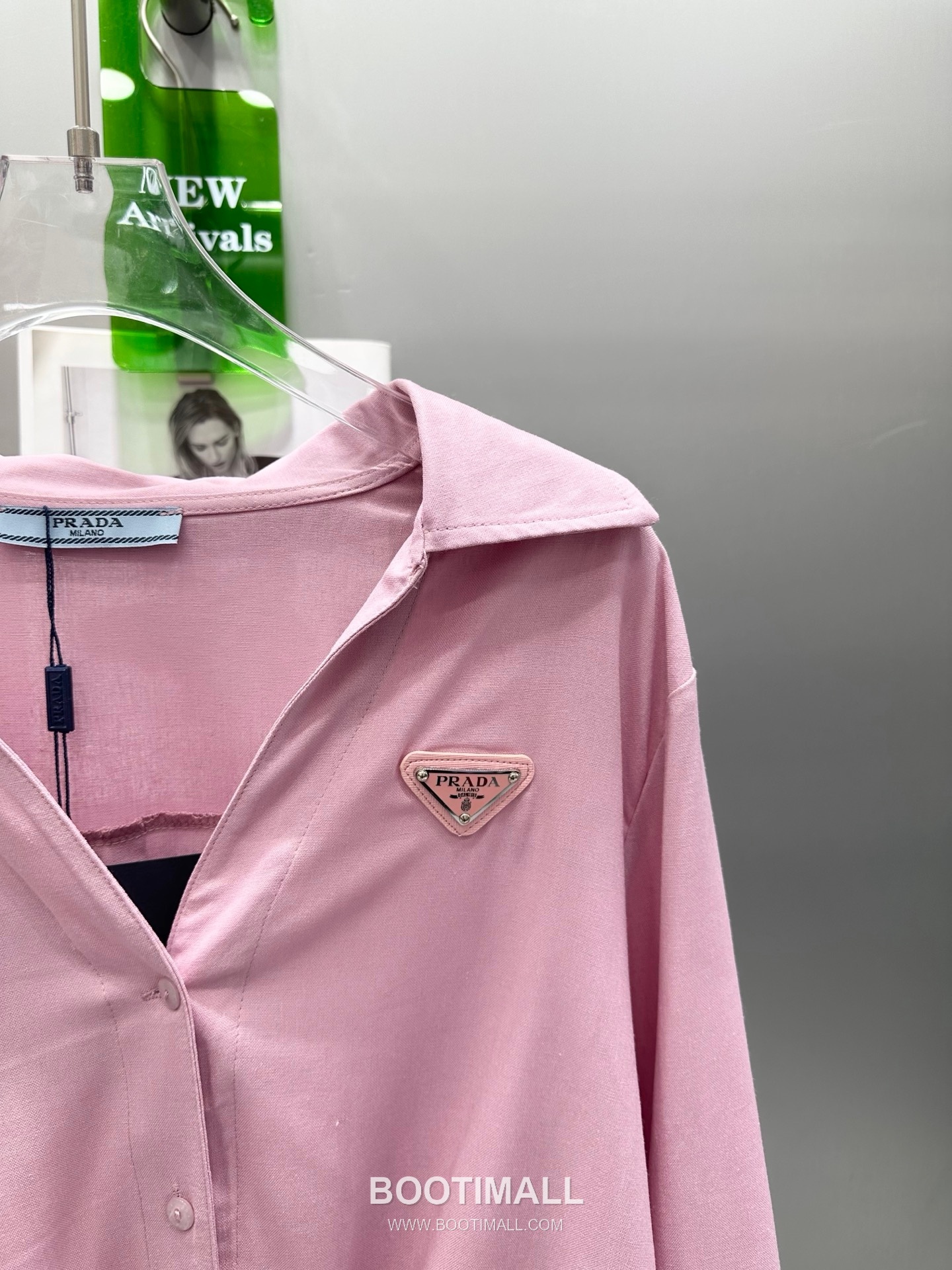 Prada SS26 Linen Cotton Knot Hem 3/4 Sleeve Shirt 프라다 리넨 코튼 매듭 헴 7부 슬리브 셔츠 13