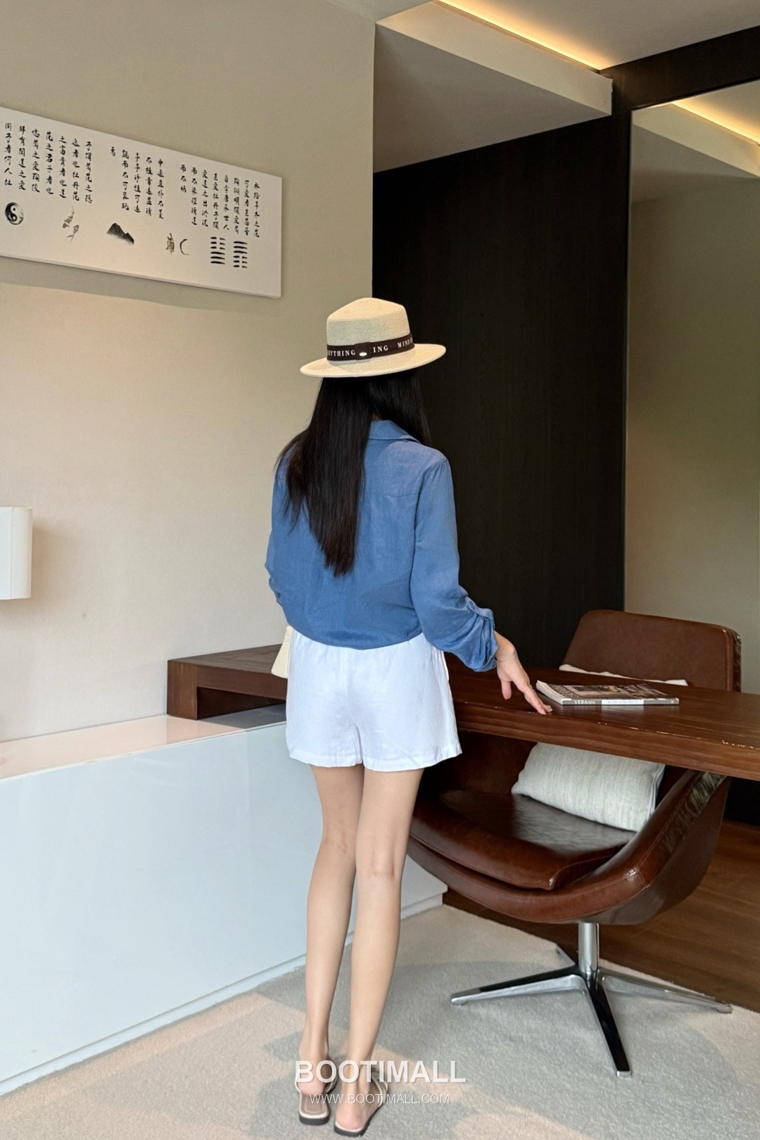 Prada SS26 Linen Cotton Knot Hem 3/4 Sleeve Shirt 프라다 리넨 코튼 매듭 헴 7부 슬리브 셔츠 9