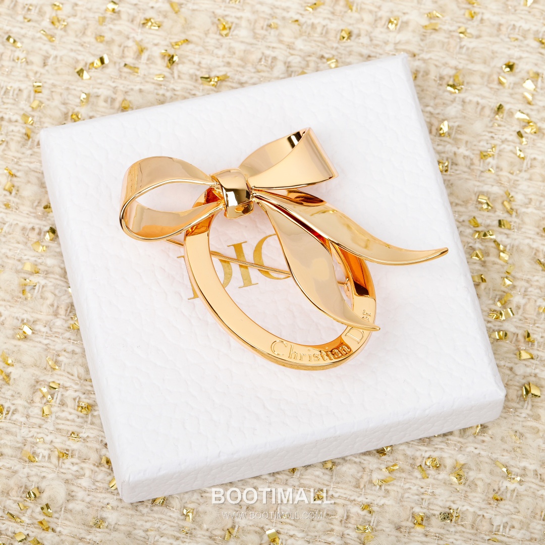 Christian Dior Vintage Bow Oval Brooch 크리스찬 디올 빈티지 보우 오벌 브로치 3