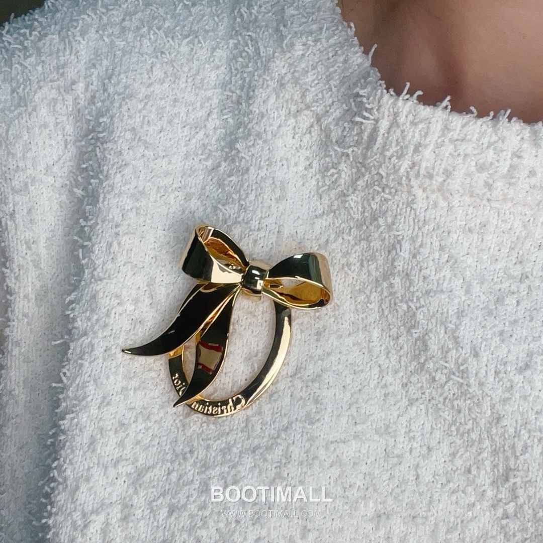 Christian Dior Vintage Bow Oval Brooch 크리스찬 디올 빈티지 보우 오벌 브로치 7