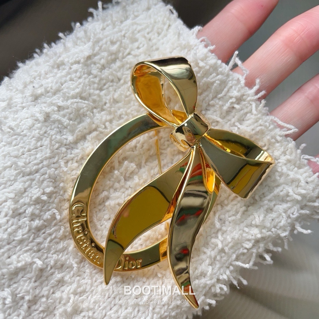 Christian Dior Vintage Bow Oval Brooch 크리스찬 디올 빈티지 보우 오벌 브로치 8