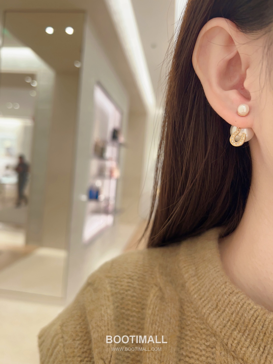 Christian Dior Horseshoe Pearl Crystal Earrings 크리스찬 디올 호스슈 펄 크리스탈 귀걸이 7