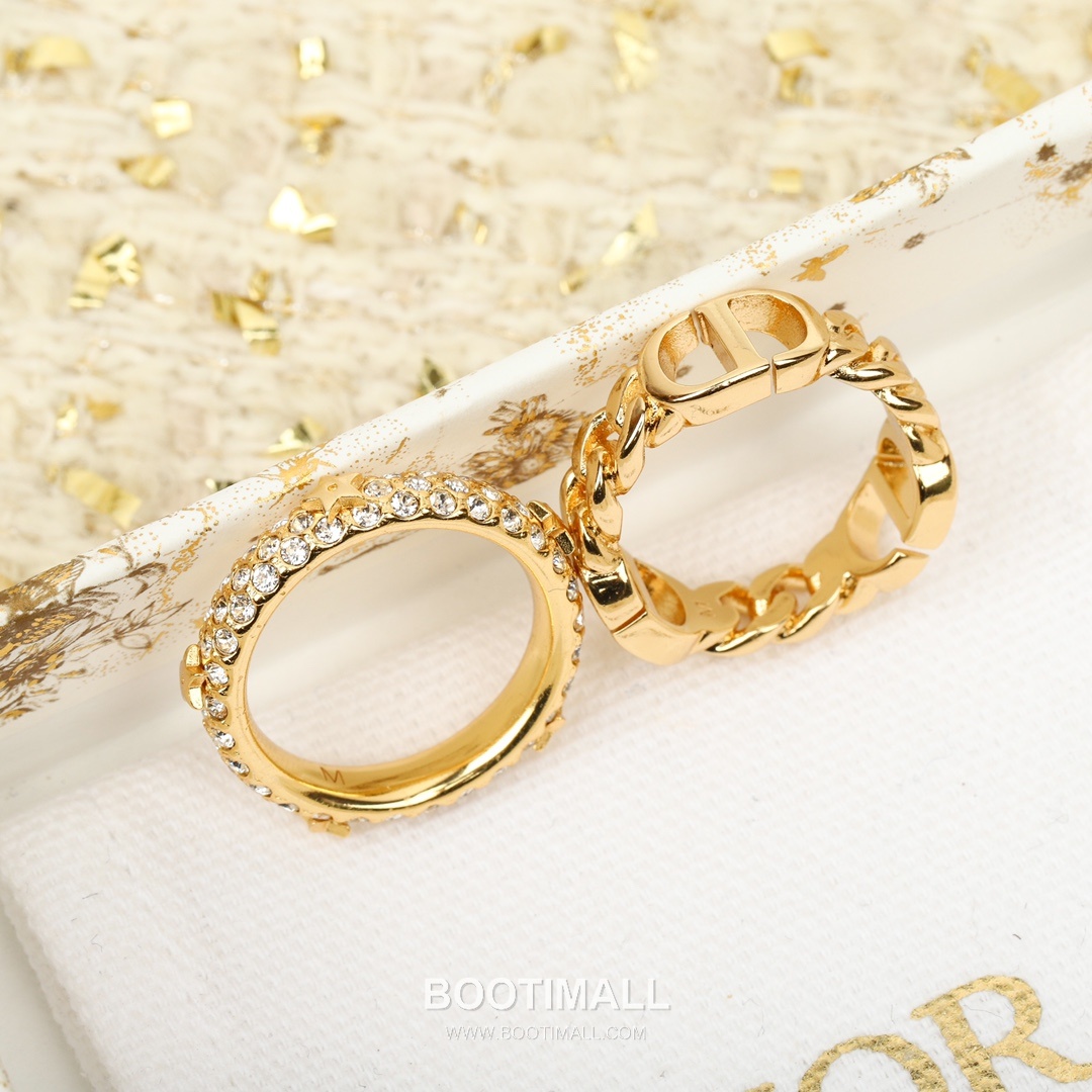 Christian Dior Crystal Stacked Ring Set 크리스찬 디올 크리스탈 스택드 링 세트 2
