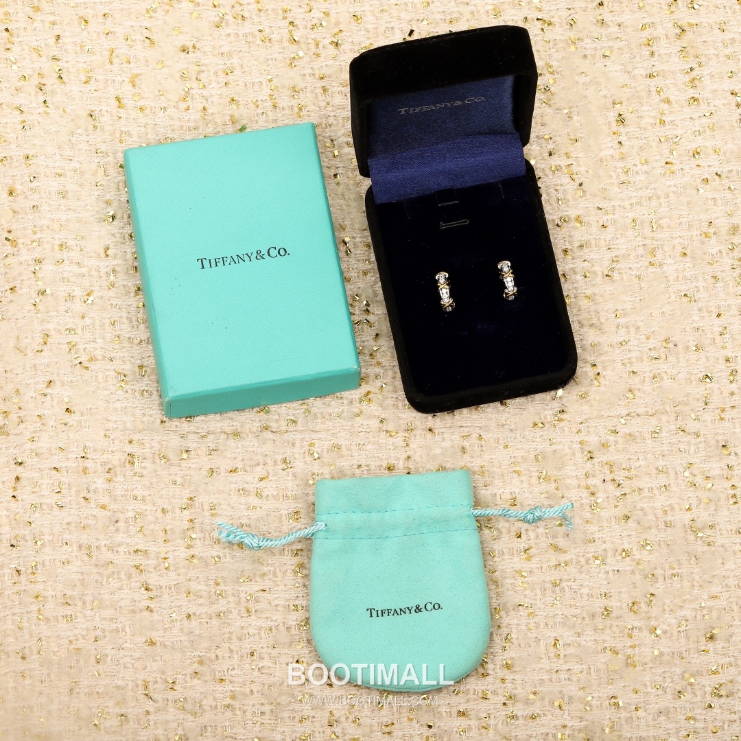 Tiffany & Co. Schlumberger Sixteen Stone X Earrings 티파니 슐럼버제 식스틴 스톤 X 이어링 1